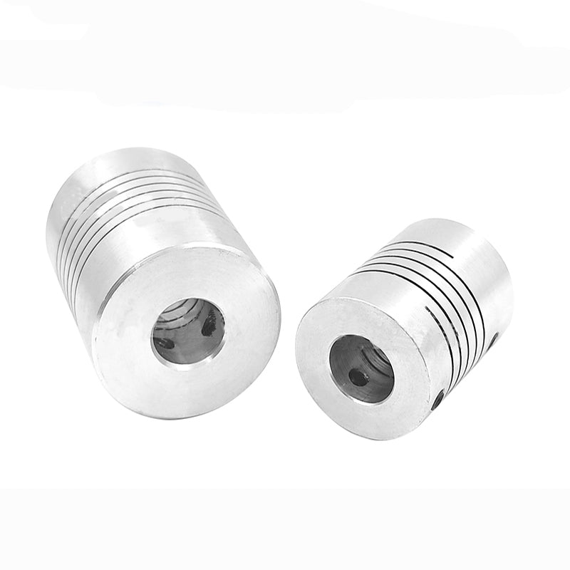 Flexible Shaft Coupling Coupler Outer Diameter 19mm Length 25mm Hole Diameter 3 4 5 6 6.35 7 8 10mm - HomeDIYer