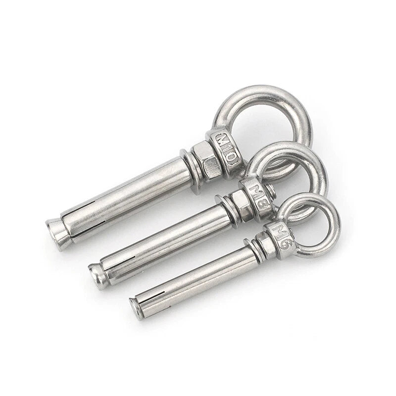 Closed Hook Eye Bolt Shield Anchor — M6 M8 M10 M12 Expansion Bolt for Concrete & Masonry