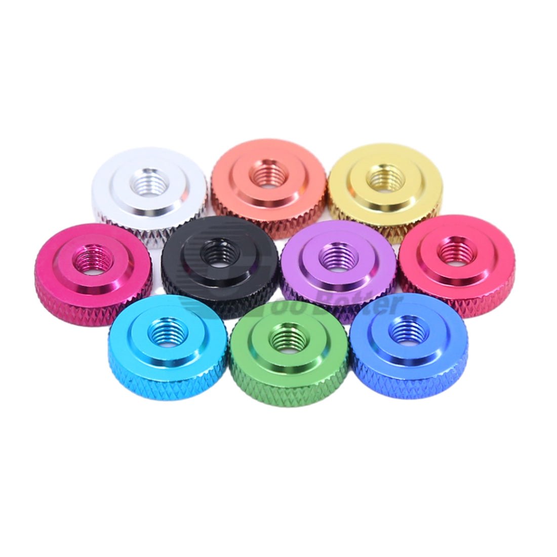 Knurled Thumb Nut Aluminum Alloy Thin Type Hand Grip Knob M3 M4 M5 M6 Thumb Nuts - HomeDIYer