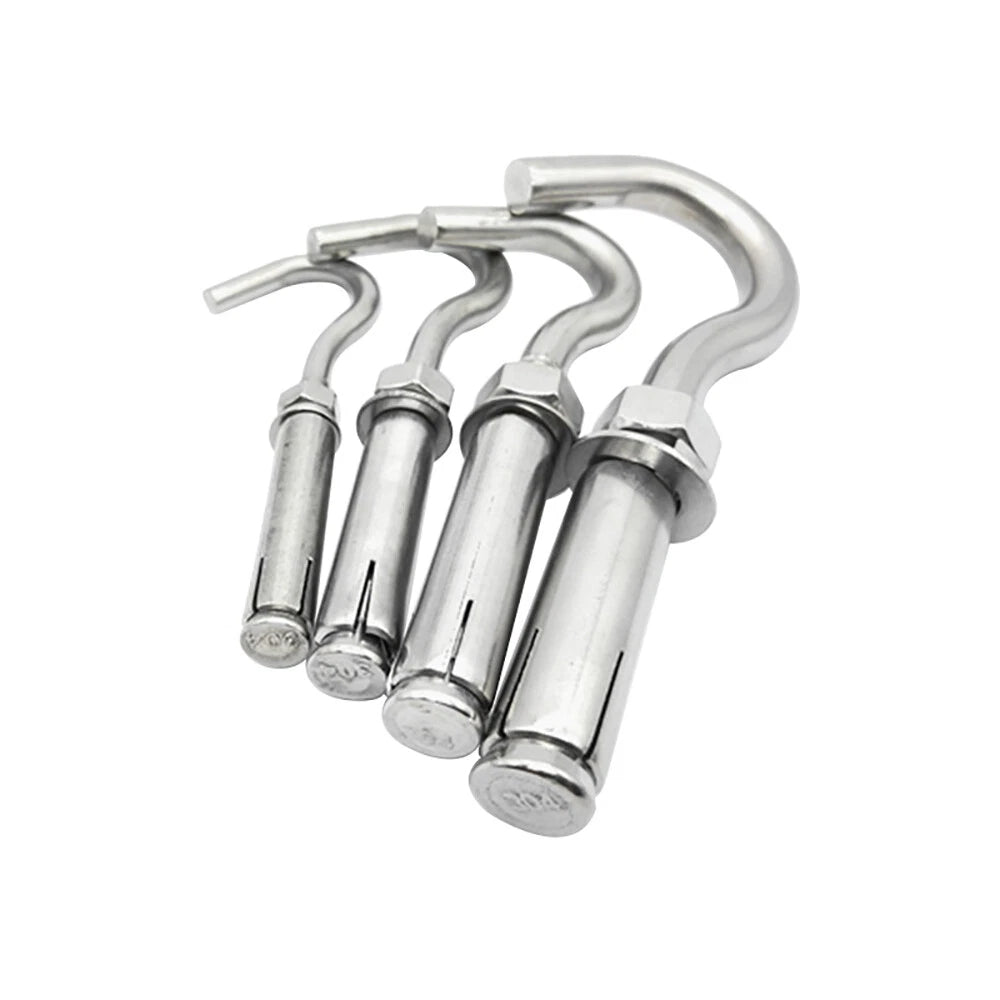 Open Hook Eye Expansion Bolts – Stainless Steel A2 Wall Anchors (M6–M12)