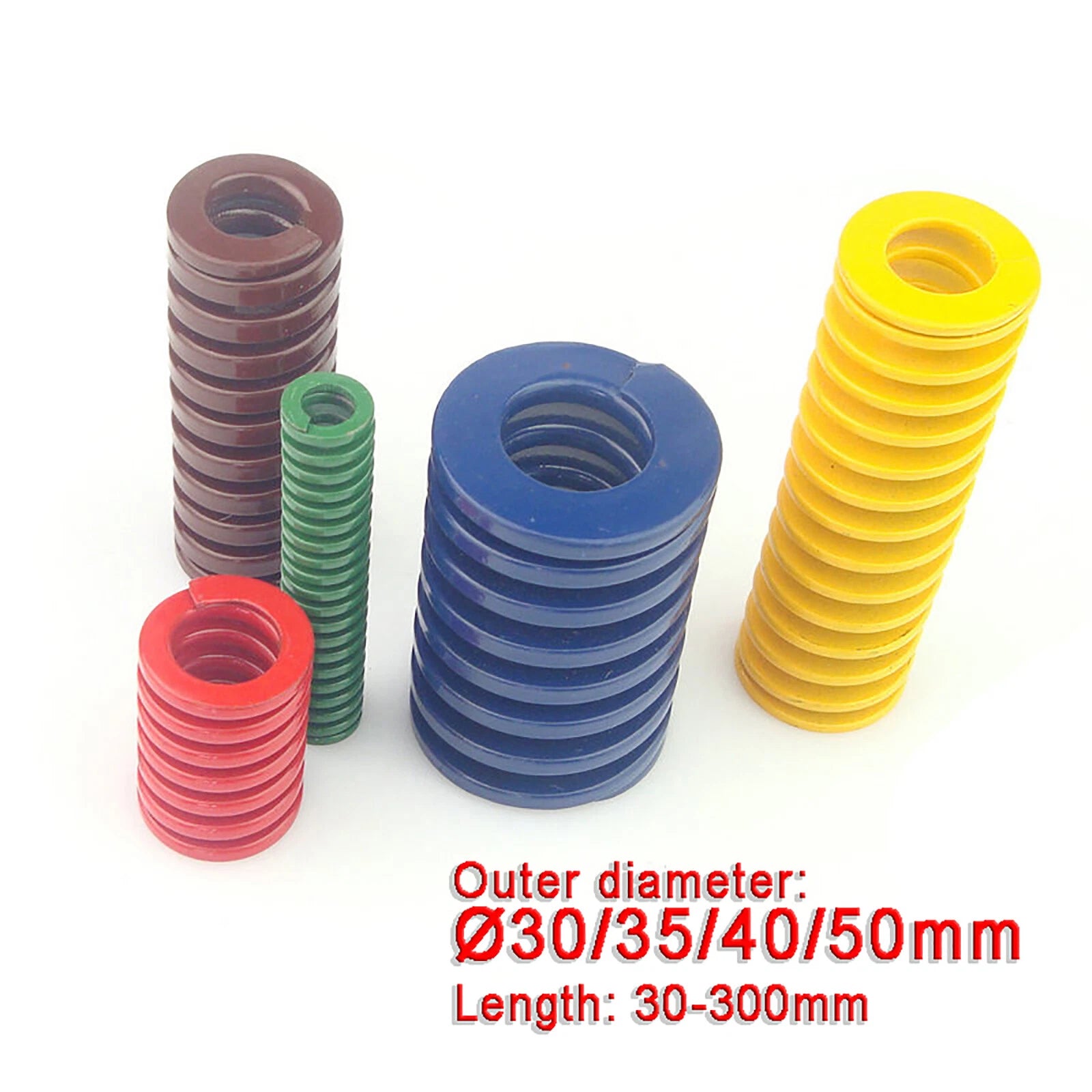 Ø30/35/40/50mm Heavy Load Duty Compression Die Spring - Various Length And Load