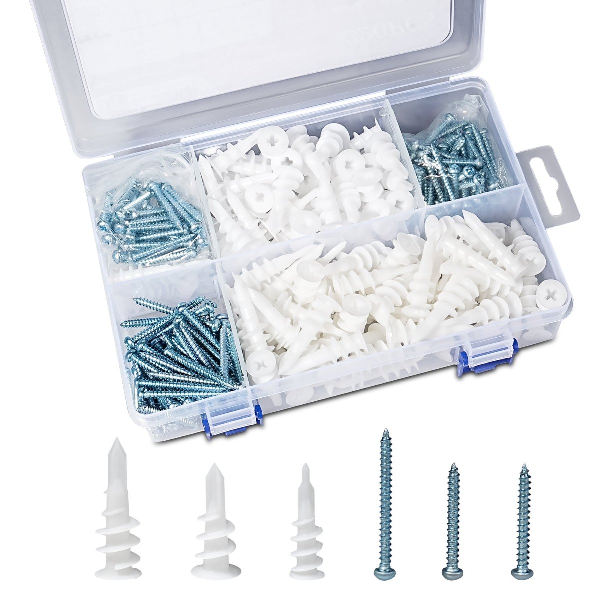 320Pcs Drywall Anchors Self Drilling Hollow Wall Anchors with Screws Kit - HomeDIYer