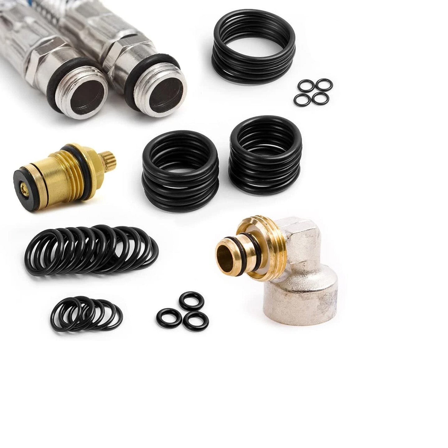 100PCS 1mm Cross Section O-Rings NBR Nitrile Rubber 19mm - 63mm OD Oil Resistant Seals