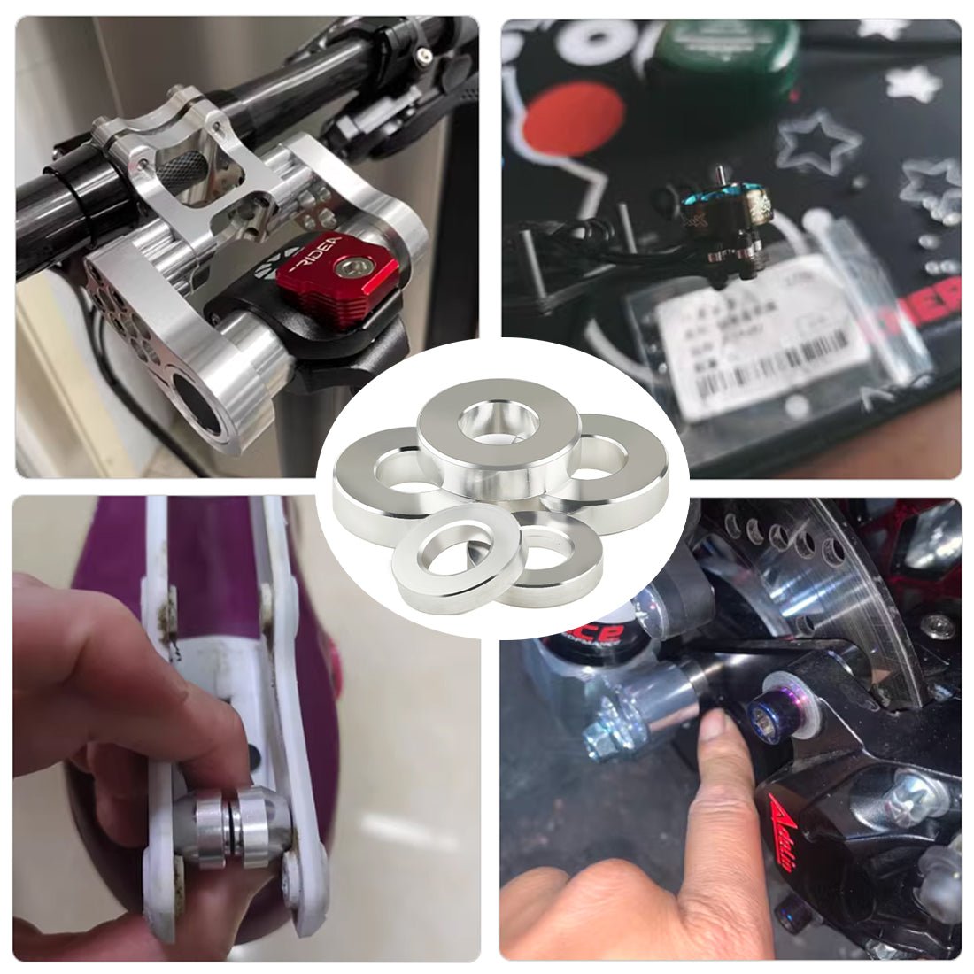 Aluminium Standoff Spacers M6 - M10 Stand off Collar Round Spacer Bush Washers - HomeDIYer