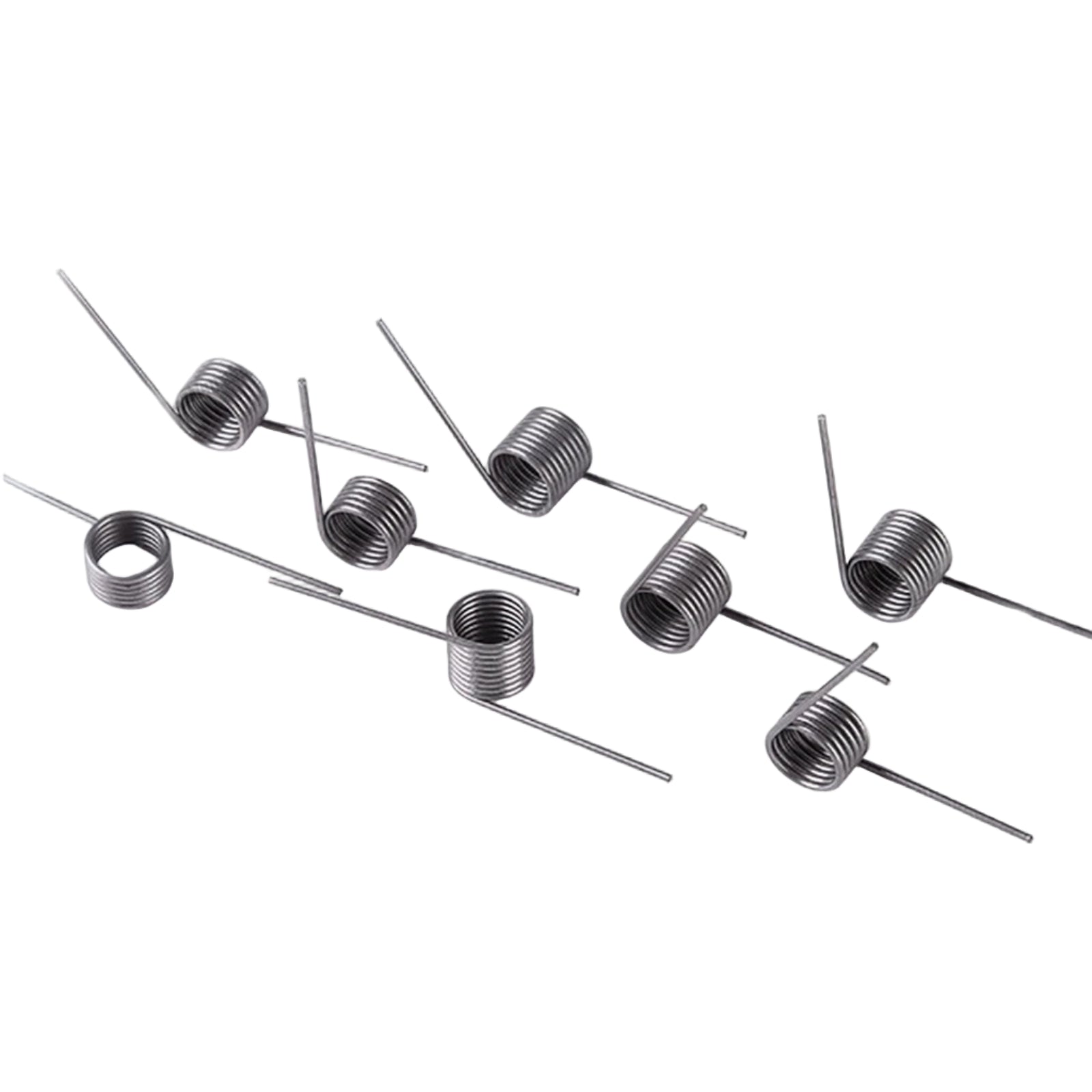 Torsion Spring 3 - 9 Coil (10 pcs), 0.5mm Wire dia, 3 ~ 6mm OD, Left spring Steel - HomeDIYer