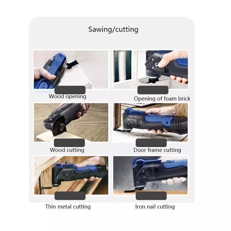 20Pc Oscillating Saw Blade 34mm Multi Tool Blades Quick Release for Wood Cutting - HomeDIYer