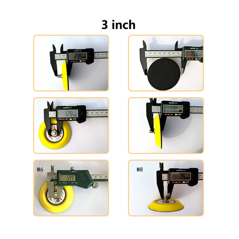 Side-view Stack 1"-6" Sanding Pads - HomeDIYer Bulk Storage