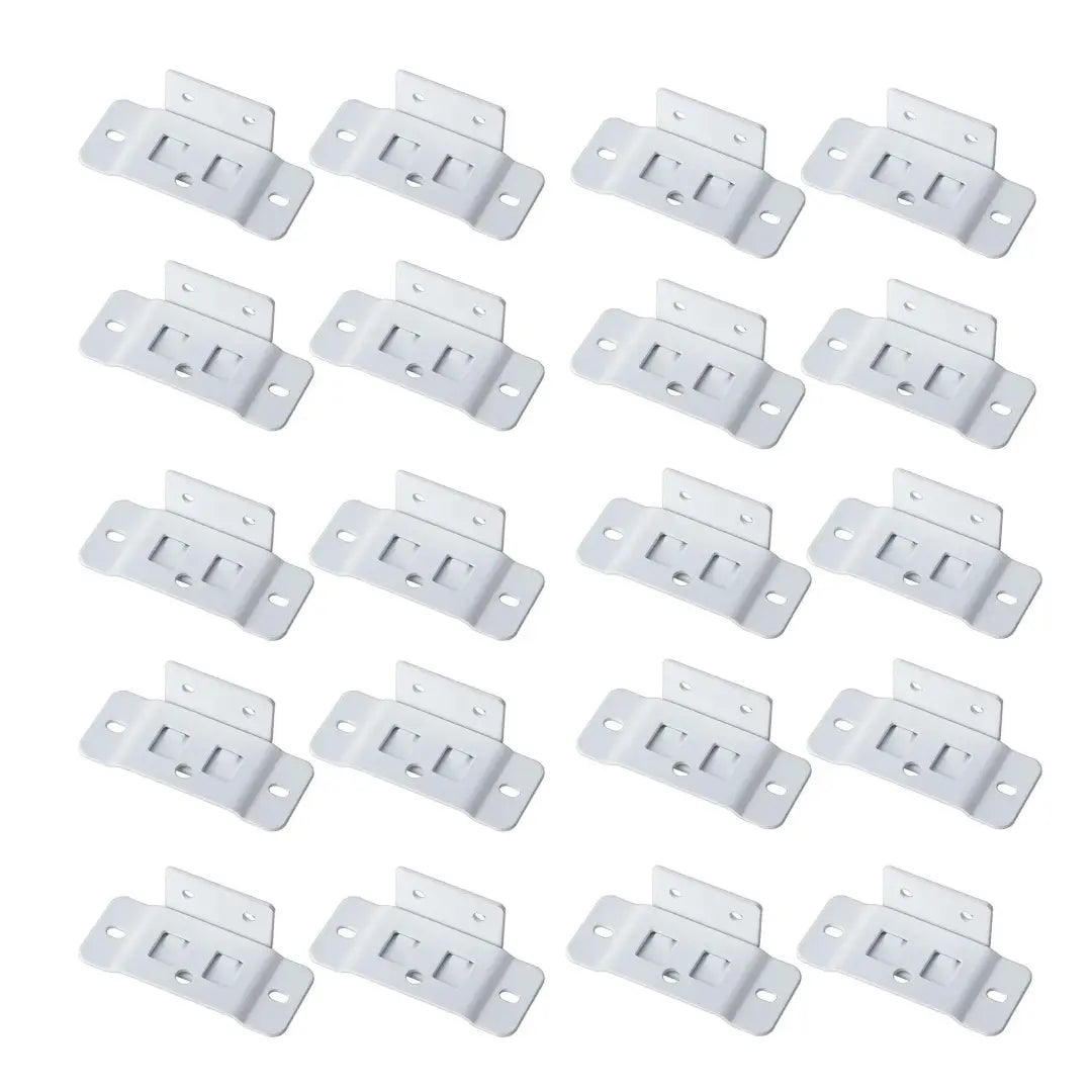 Stainless Steel L-Bracket Corner Connectors, 8-Pack with Screws