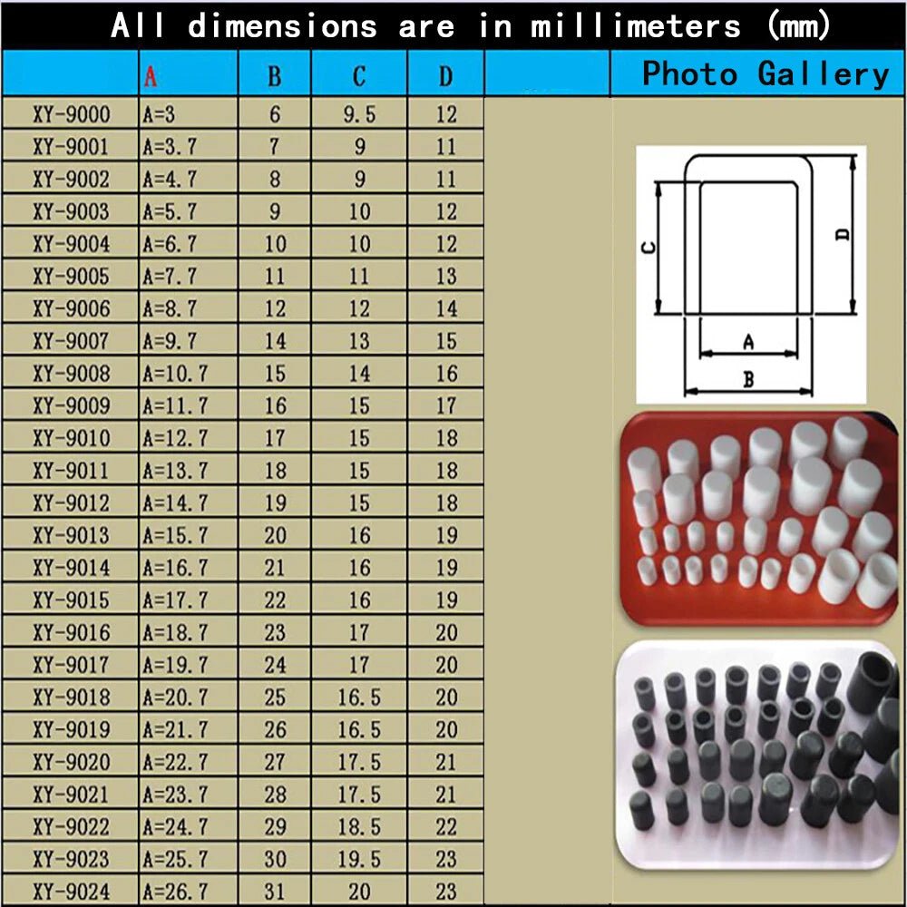 Rubber Ferrules Chair Stool Table Feet Pipe Tubing End Cover Caps 2.8mm - 78.5mm - HomeDIYer