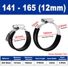 18mm - 311mm Rubber Lined Jubilee Clips Cable Mounting Hose Water Pipe Clamp Stainless Steel - HomeDIYer