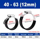 18mm - 311mm Rubber Lined Jubilee Clips Cable Mounting Hose Water Pipe Clamp Stainless Steel - HomeDIYer