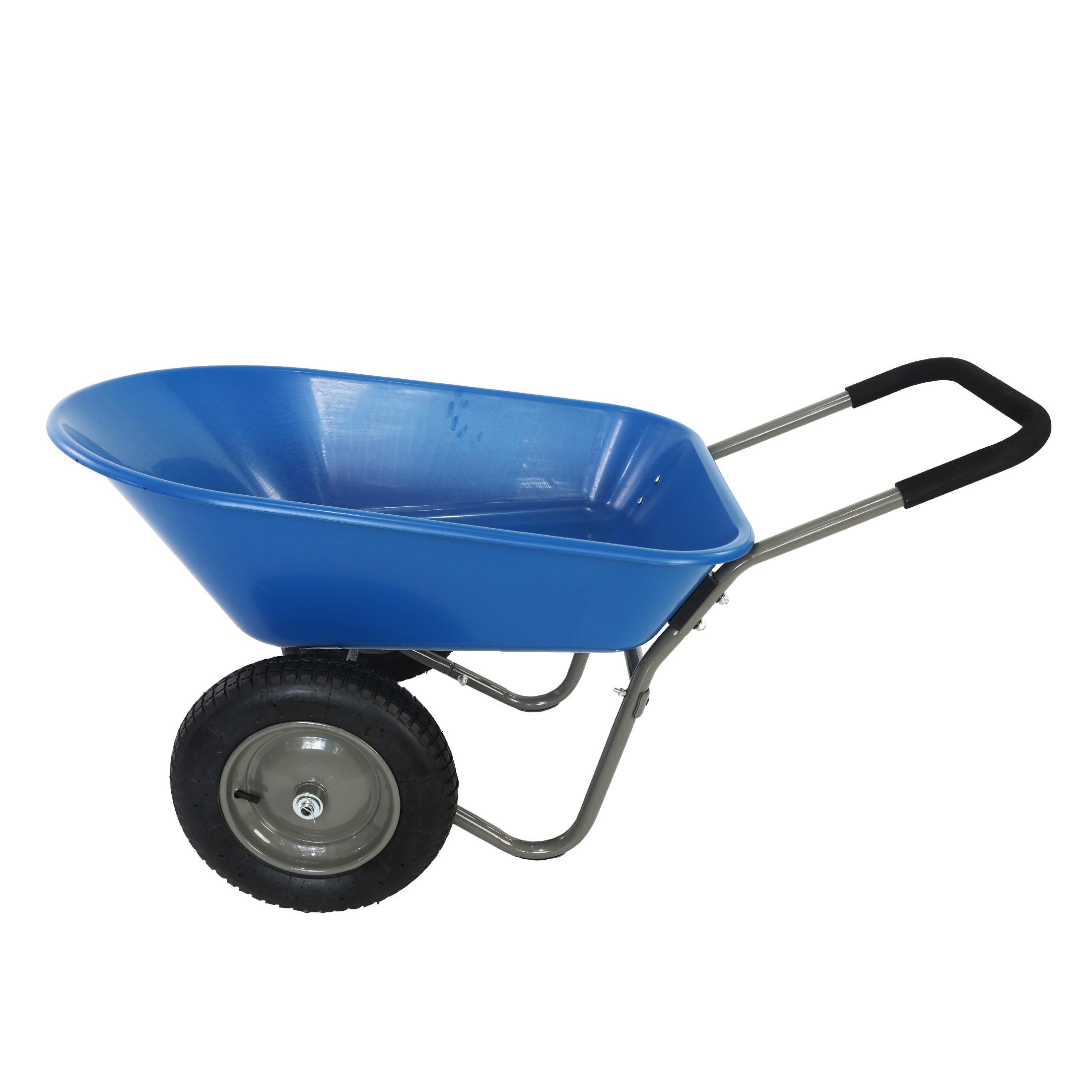 wheel barrow Two wheeled trolley for blue garden 15 inch pneumatic wheel WB189BL