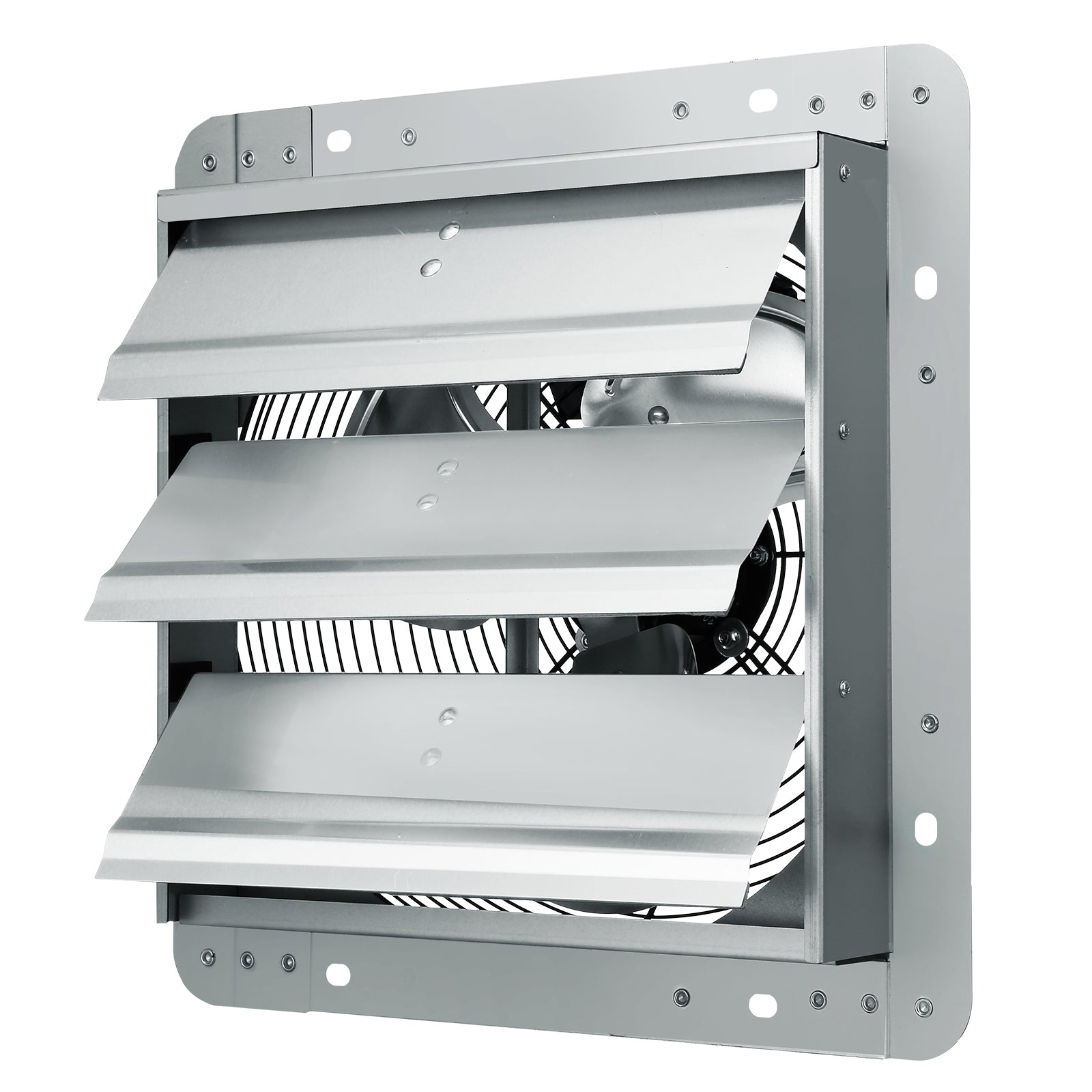12" Shutter Exhaust Fan – 1000 CFM High‑Speed Wall Mount Attic Fan for Garage, Greenhouse, Shed, Workshop