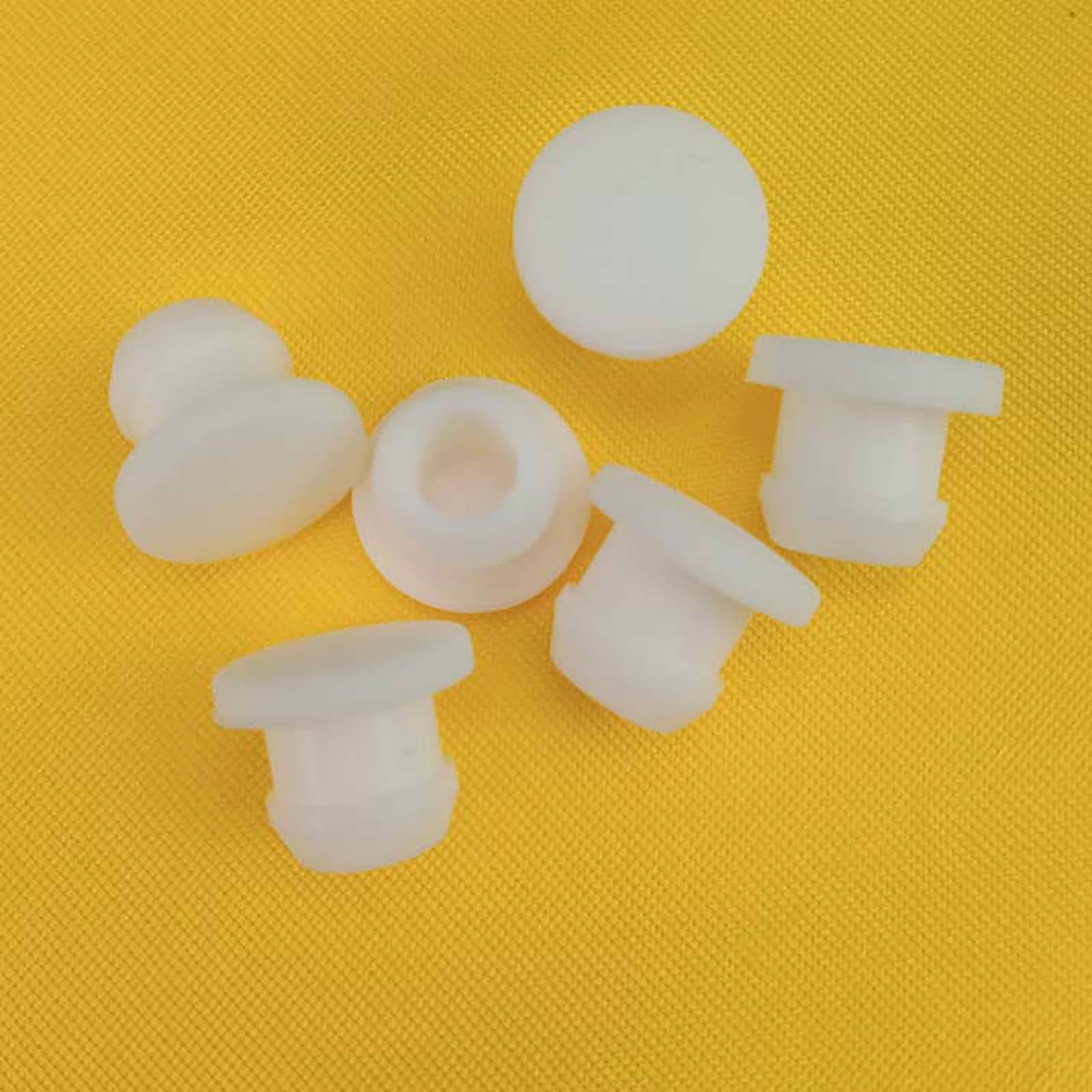 Clear Silicone Snap-on Hole Plugs assortment 10.5-30mm - transparent blanking end caps