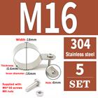 304 Stainless Steel Pipe Clamp U-Bolt Hose Clip 10 - 115mm Plumbing Fixing
