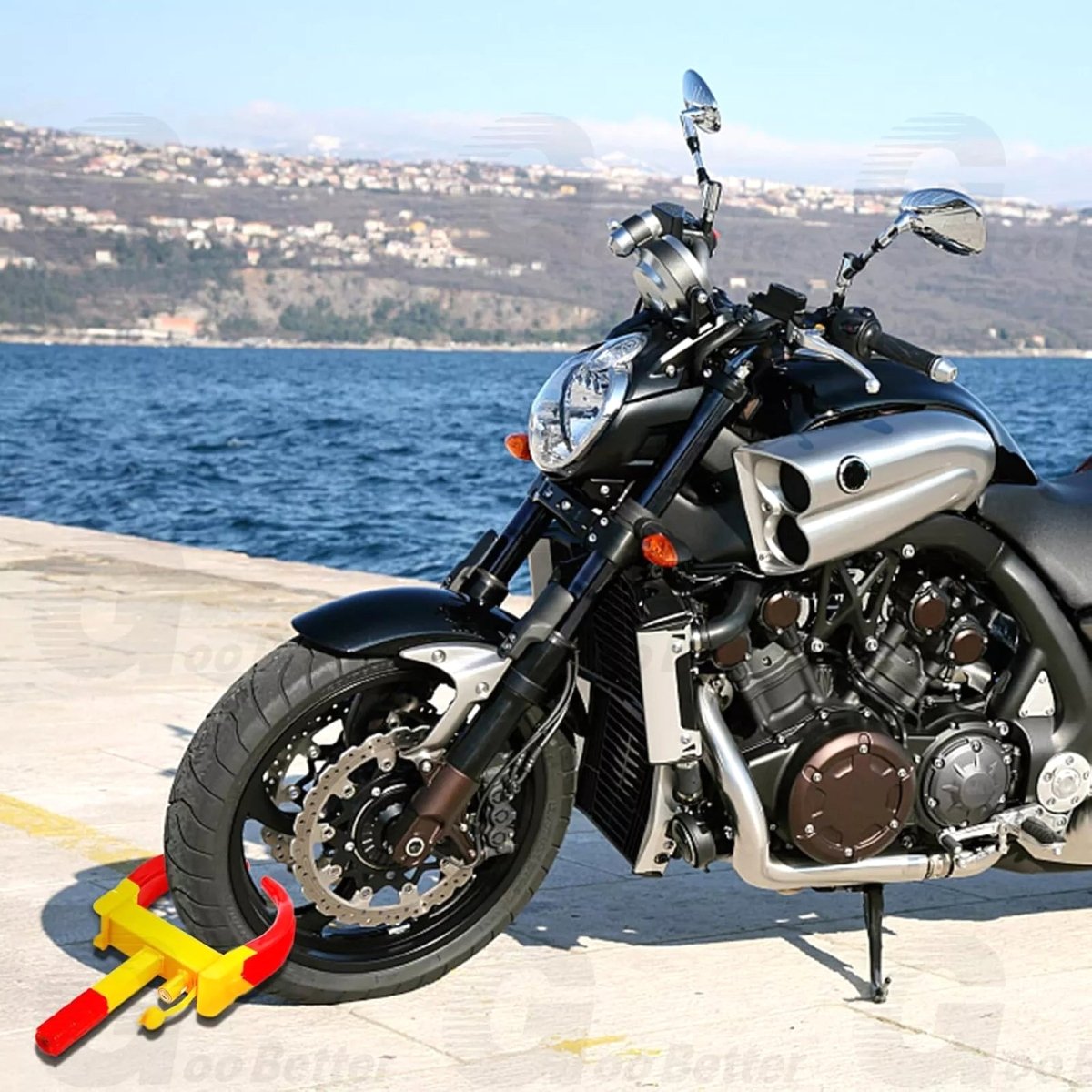 1pcs Wheel Clamp Heavy Duty Anti Theft Tire Lock Car Caravan Security Trailer - HomeDIYer