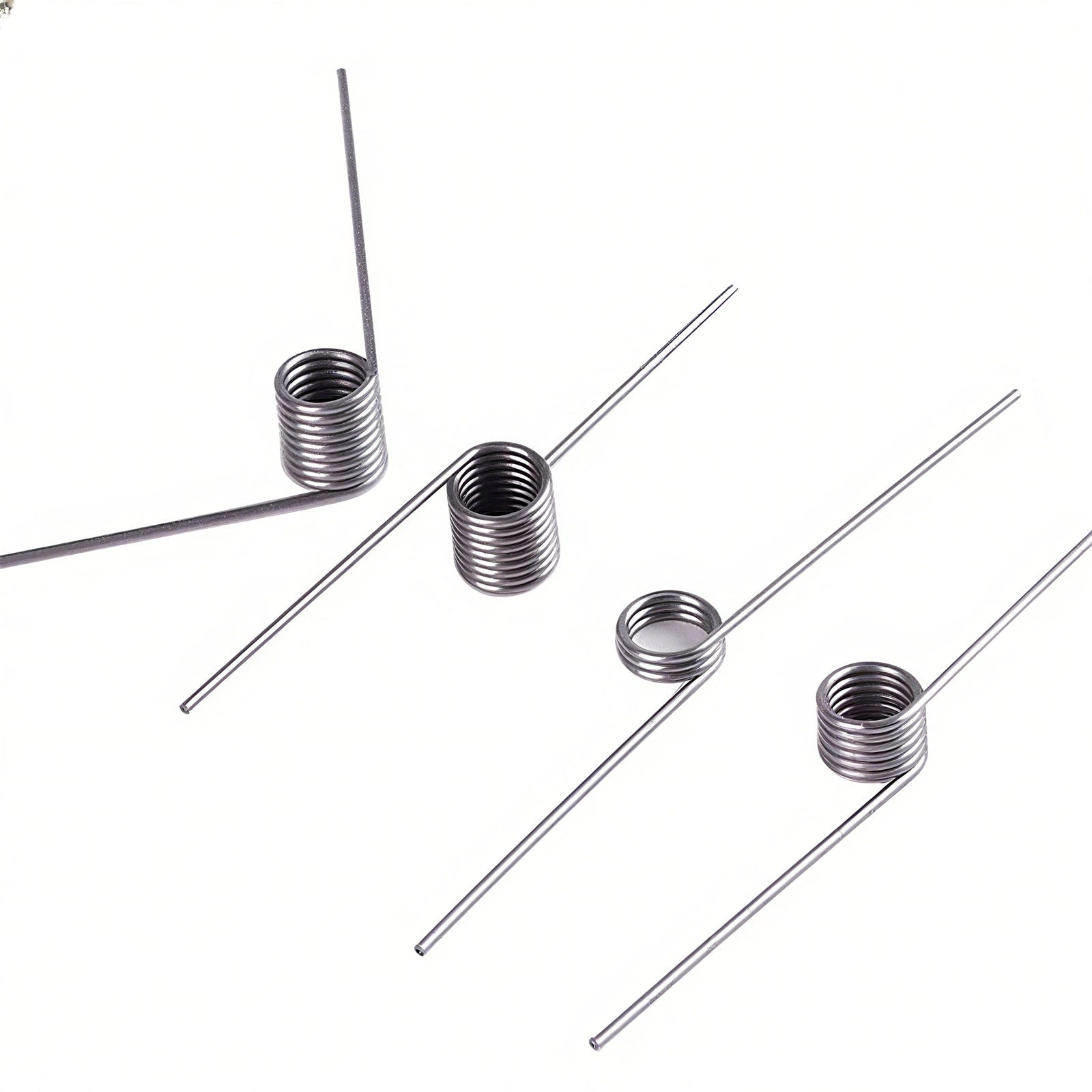 Torsion Spring 3 - 9 Coil (10 pcs), 1.6mm Wire dia, 8 ~ 18mm OD, Left spring Steel - HomeDIYer