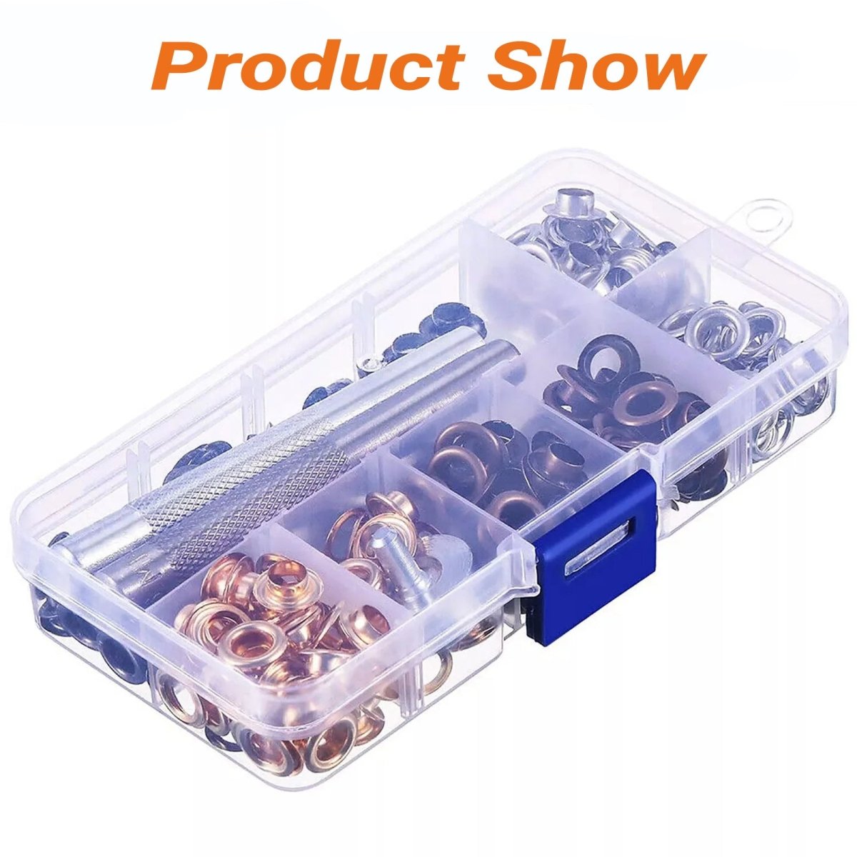 200 Sets Grommet Kit 6mm Metal Eyelet Washer for Leather Fabric Tarp Shoes - HomeDIYer