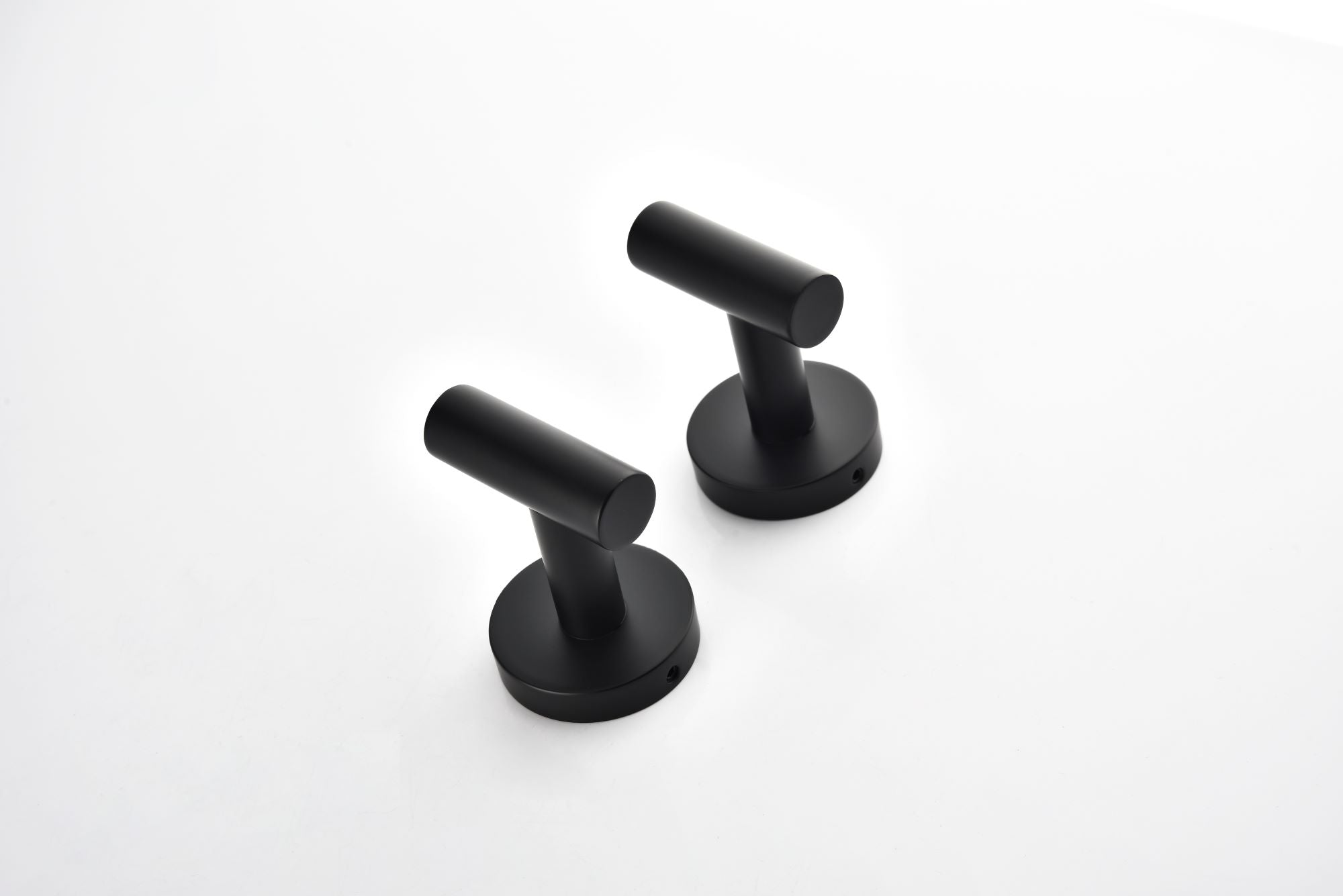6 Pack Bathroom Towel Hooks Coat Hooks Shower Kitchen Wall Hooks, Matte Black