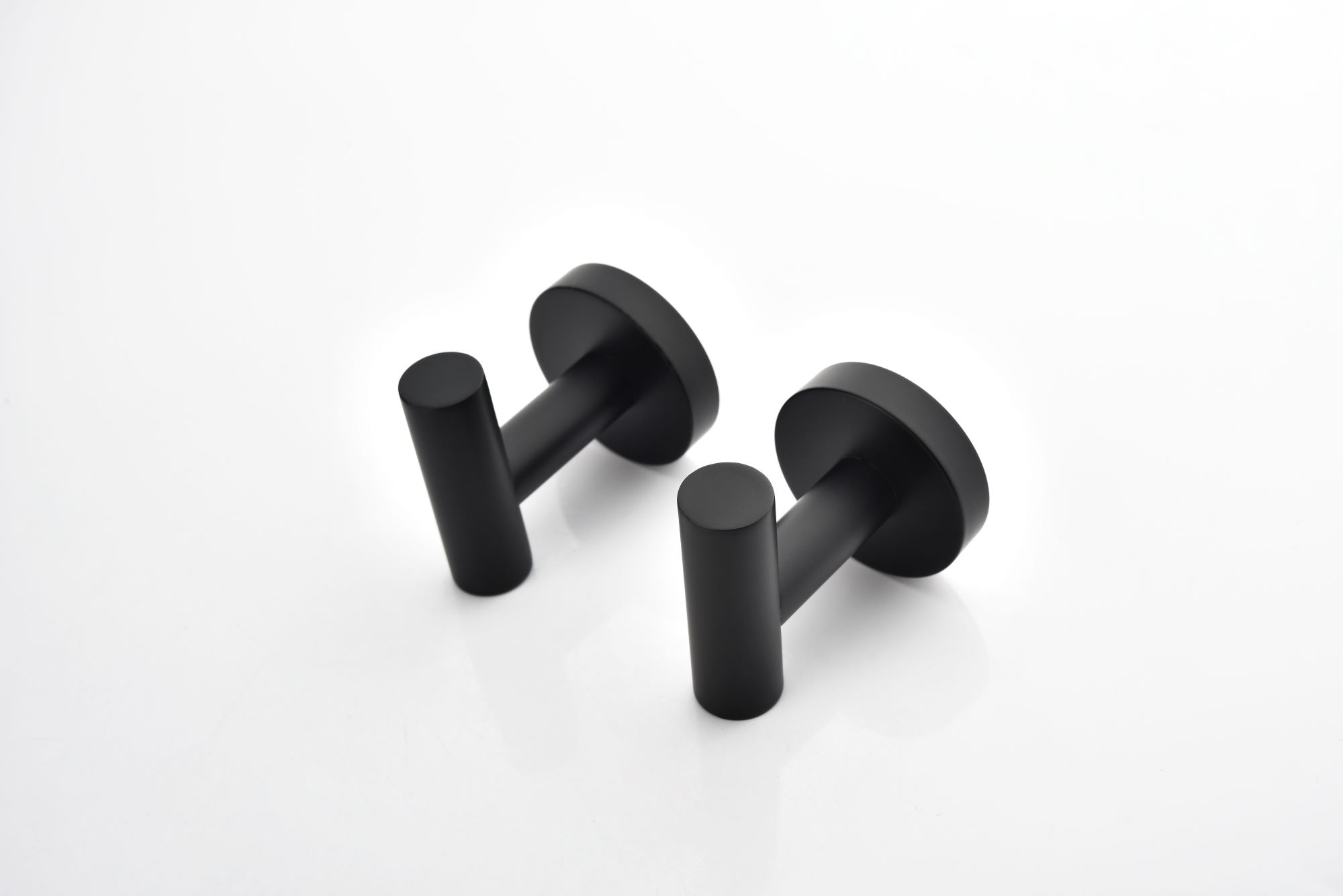 6 Pack Bathroom Towel Hooks Coat Hooks Shower Kitchen Wall Hooks, Matte Black