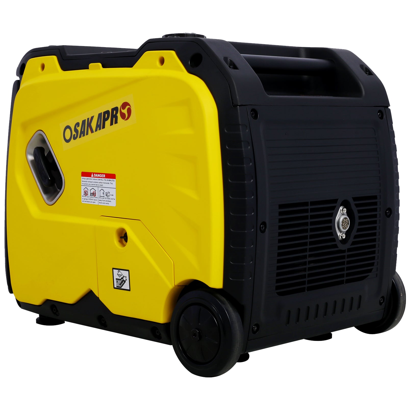 Super quiet Inverter Generator 4500w portable generator electric start, foldable handle with wheel,212cc 4 stroke EPA compliant
