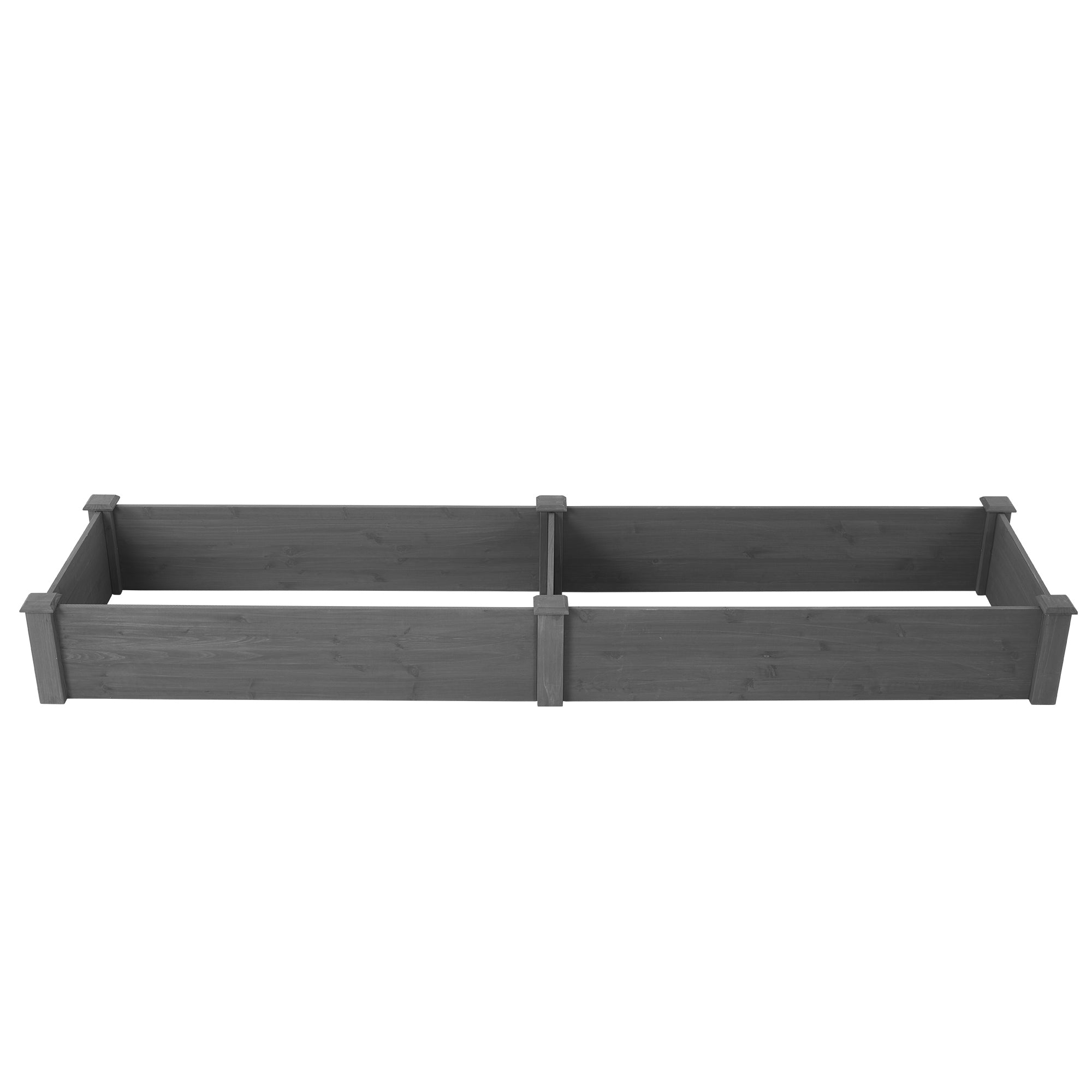 Over Ground Raised Garden Bed 96x28x10″ – Tool-Free Large Long Planter Box for Outdoor