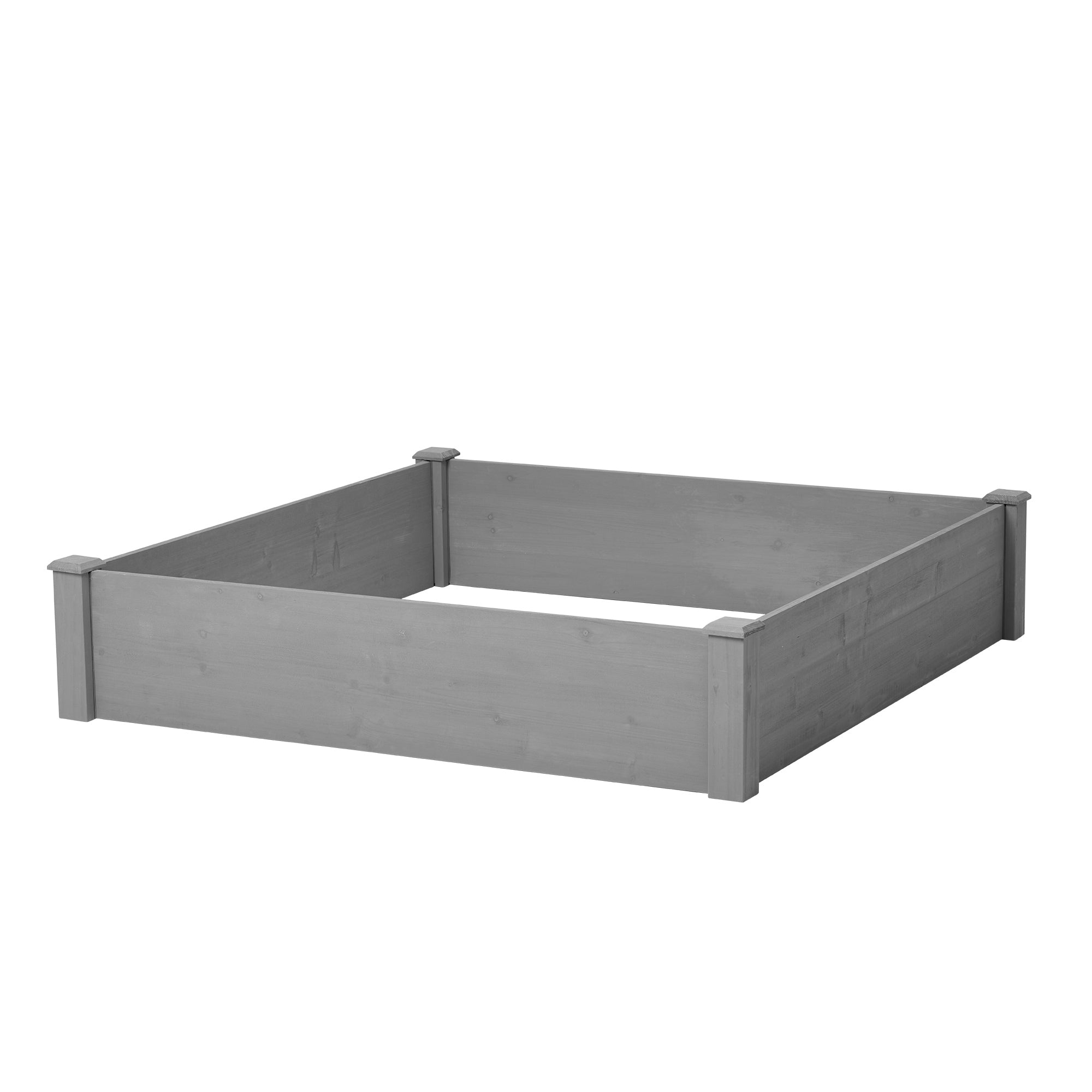 48x48x10" Raised Garden Bed – Square Wood Planter Box with Tool-Free Assembly