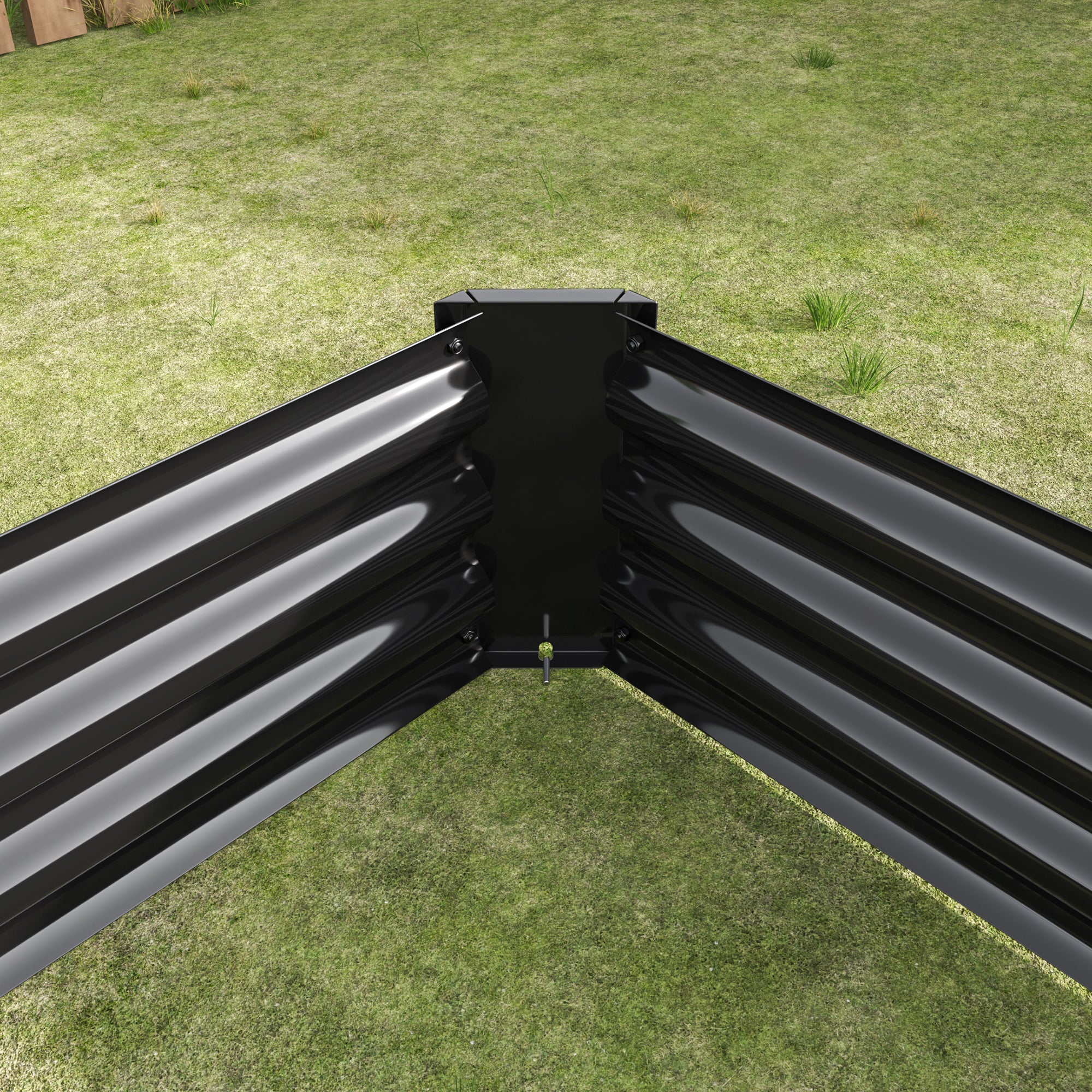 Metal Raised Garden Bed Outdoor – Black, Green & Silver | 3 Sizes