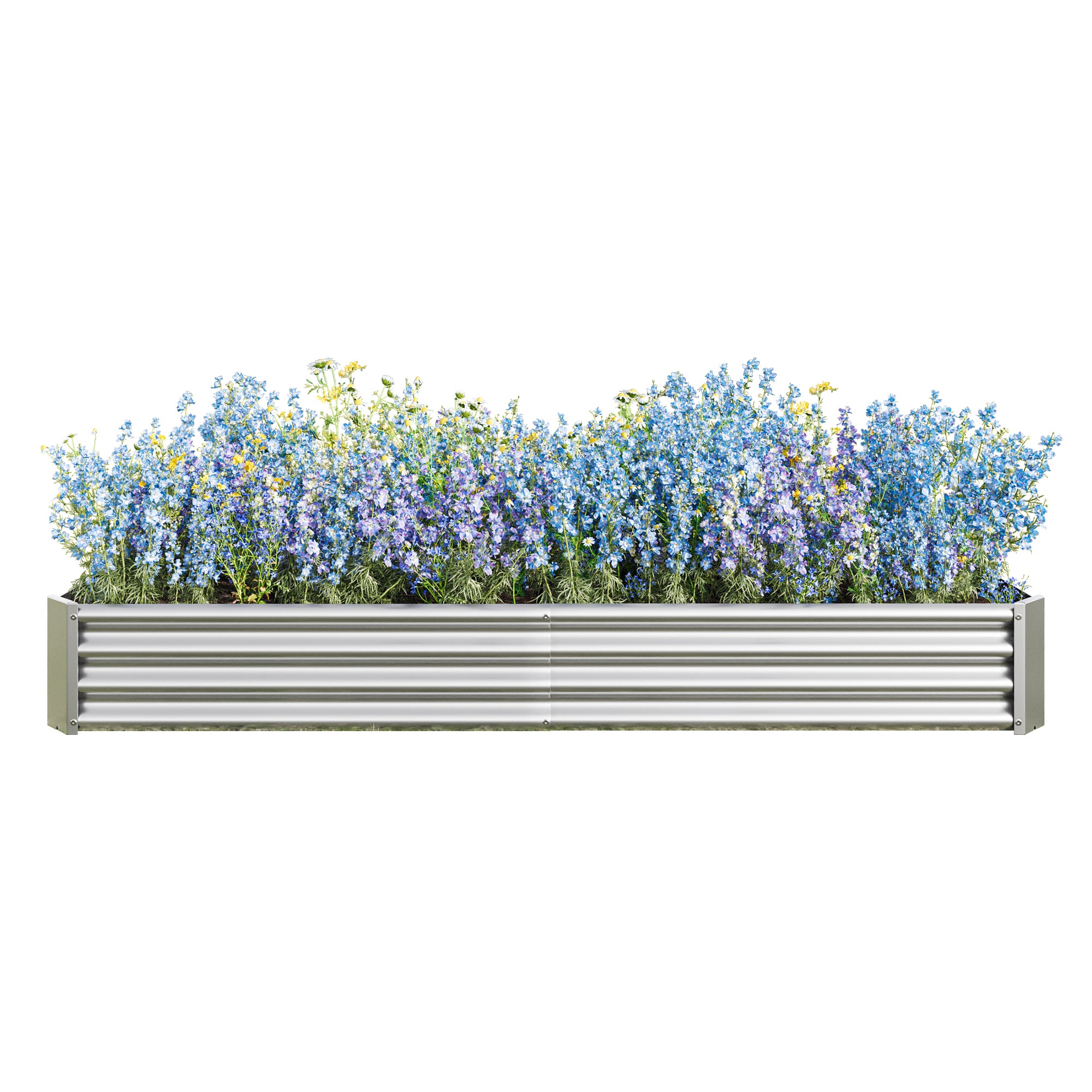 Metal Raised Garden Bed Outdoor – Black, Green & Silver | 3 Sizes