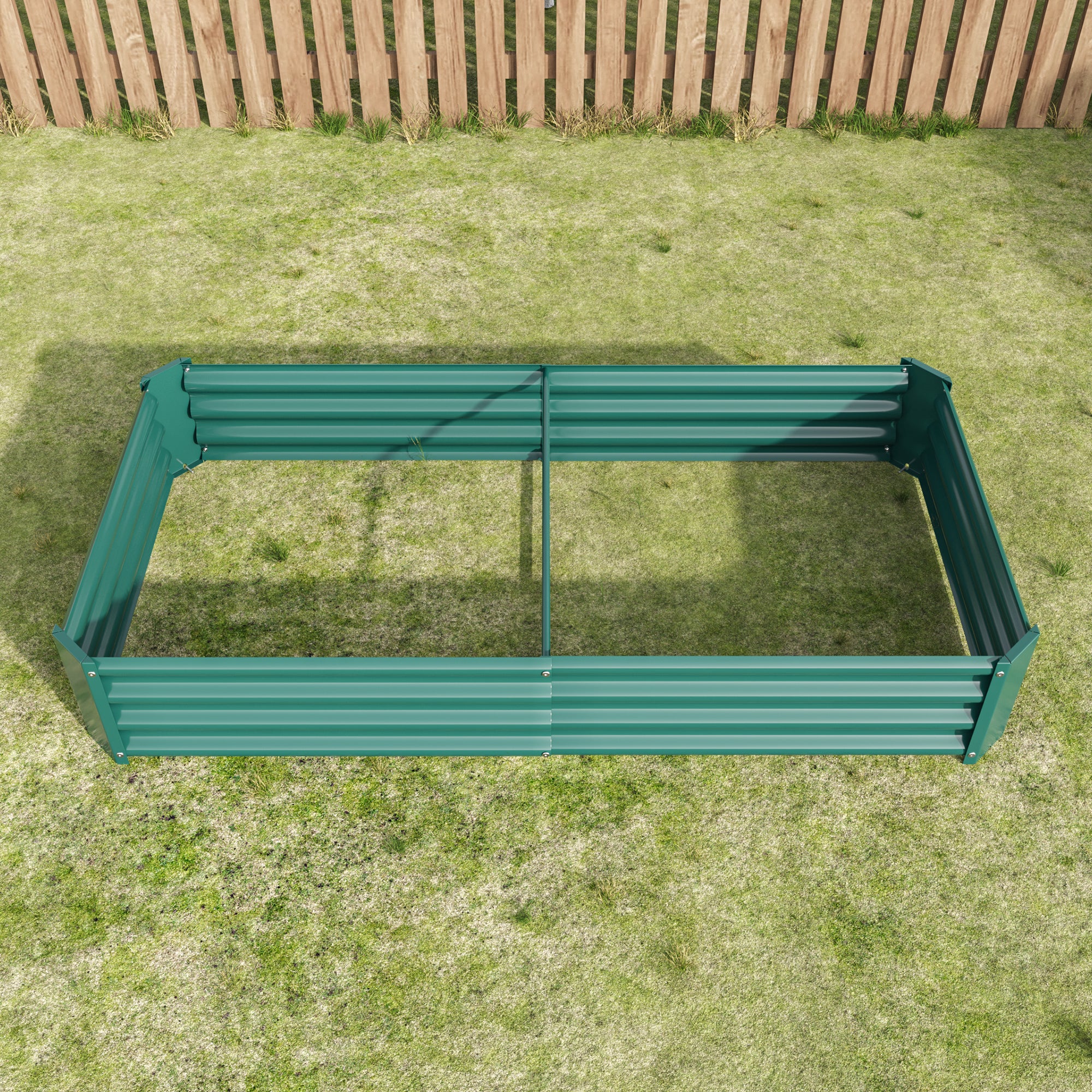 Metal Raised Garden Bed Outdoor – Black, Green & Silver | 3 Sizes