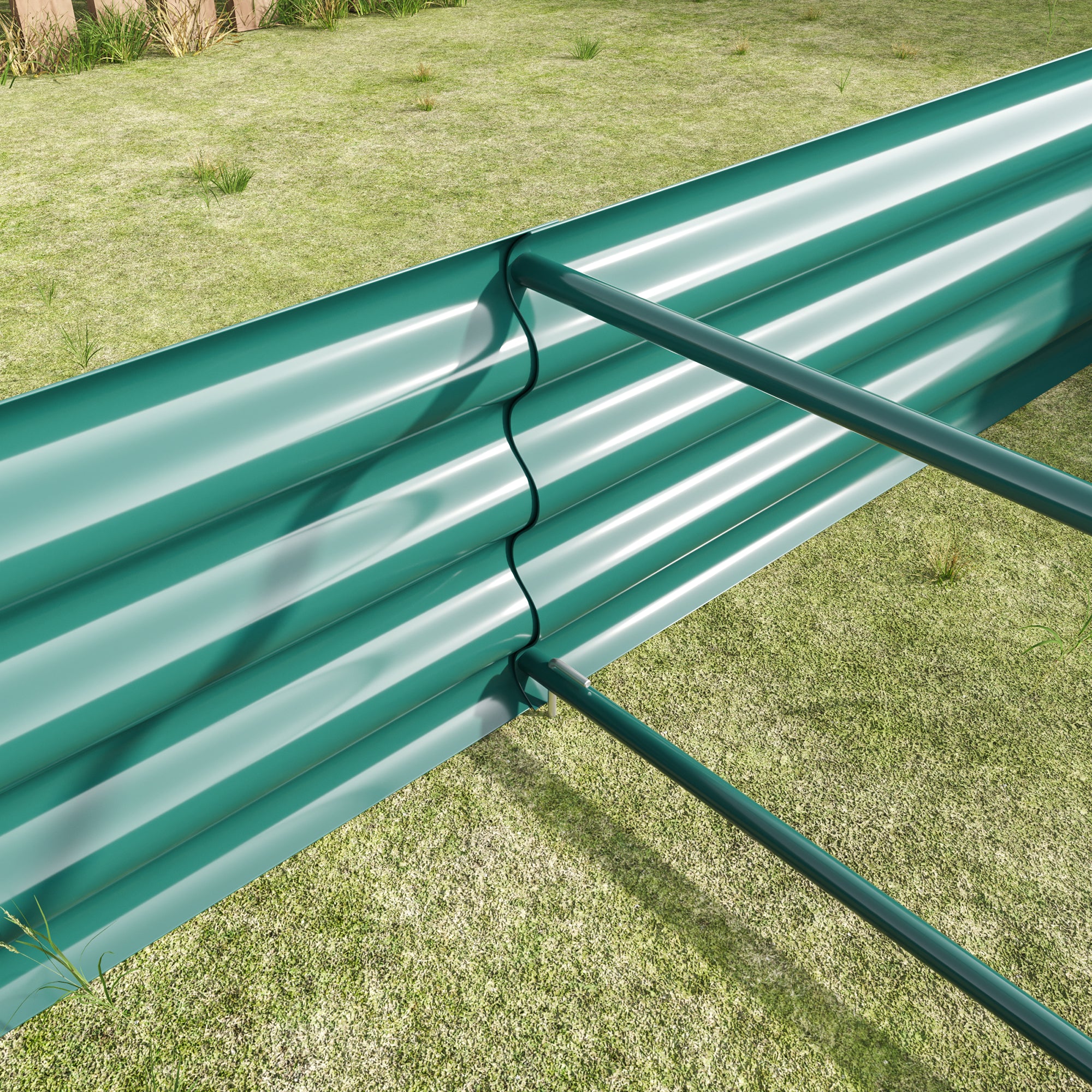 Metal Raised Garden Bed Outdoor – Black, Green & Silver | 3 Sizes