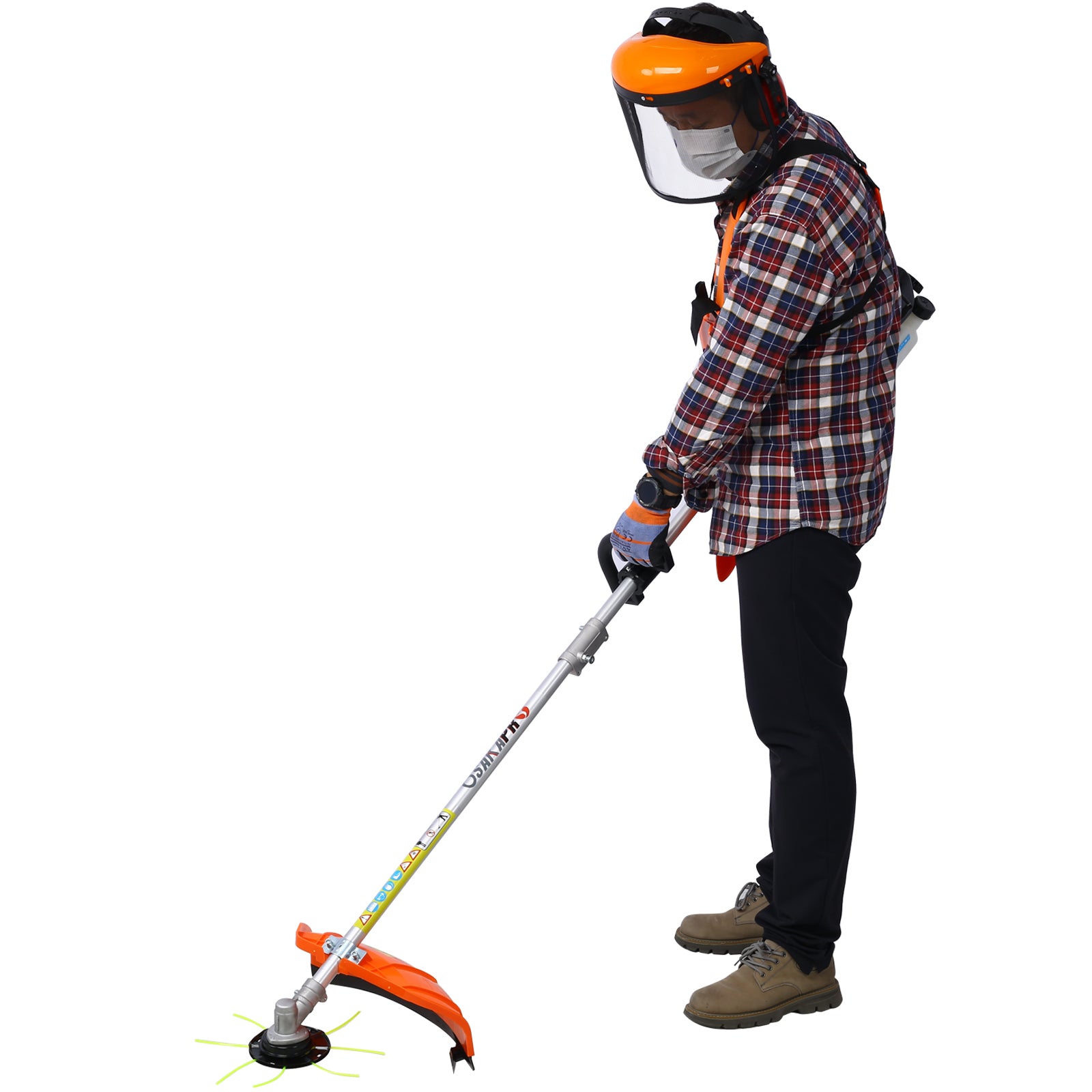 10-in-1 33CC Gas Garden Tool System with Pole Saw, Hedge Trimmer & Brush Cutter