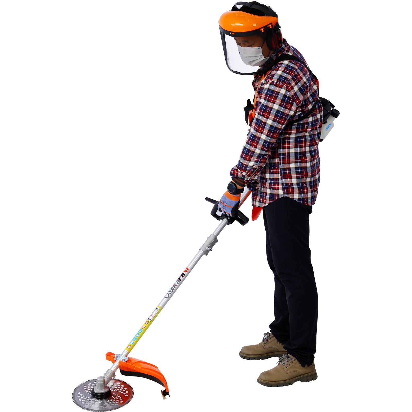 10-in-1 33CC Gas Garden Tool System with Pole Saw, Hedge Trimmer & Brush Cutter
