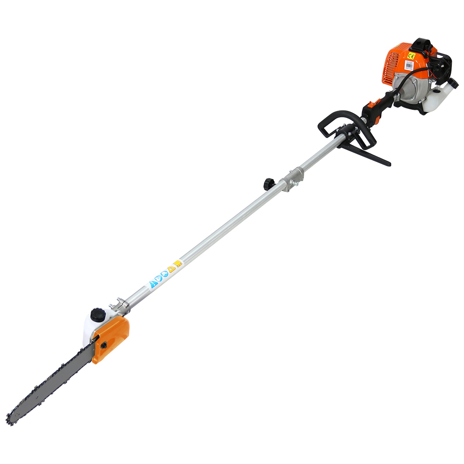 4-in-1 63CC 2-Cycle Gas Garden Tool System with Pole Saw, Hedge Trimmer & Brush Cutter
