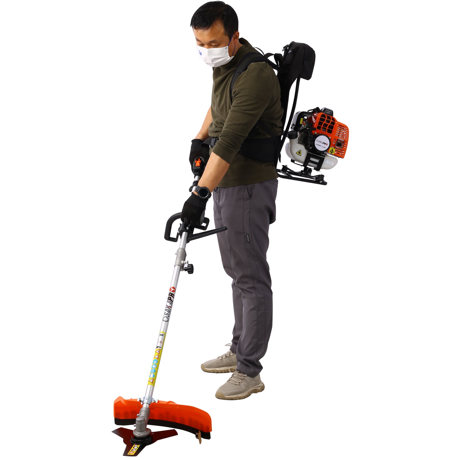 Backpack 4-in-1 52CC Gas Garden Tool System with Pole Saw & Hedge Trimmer