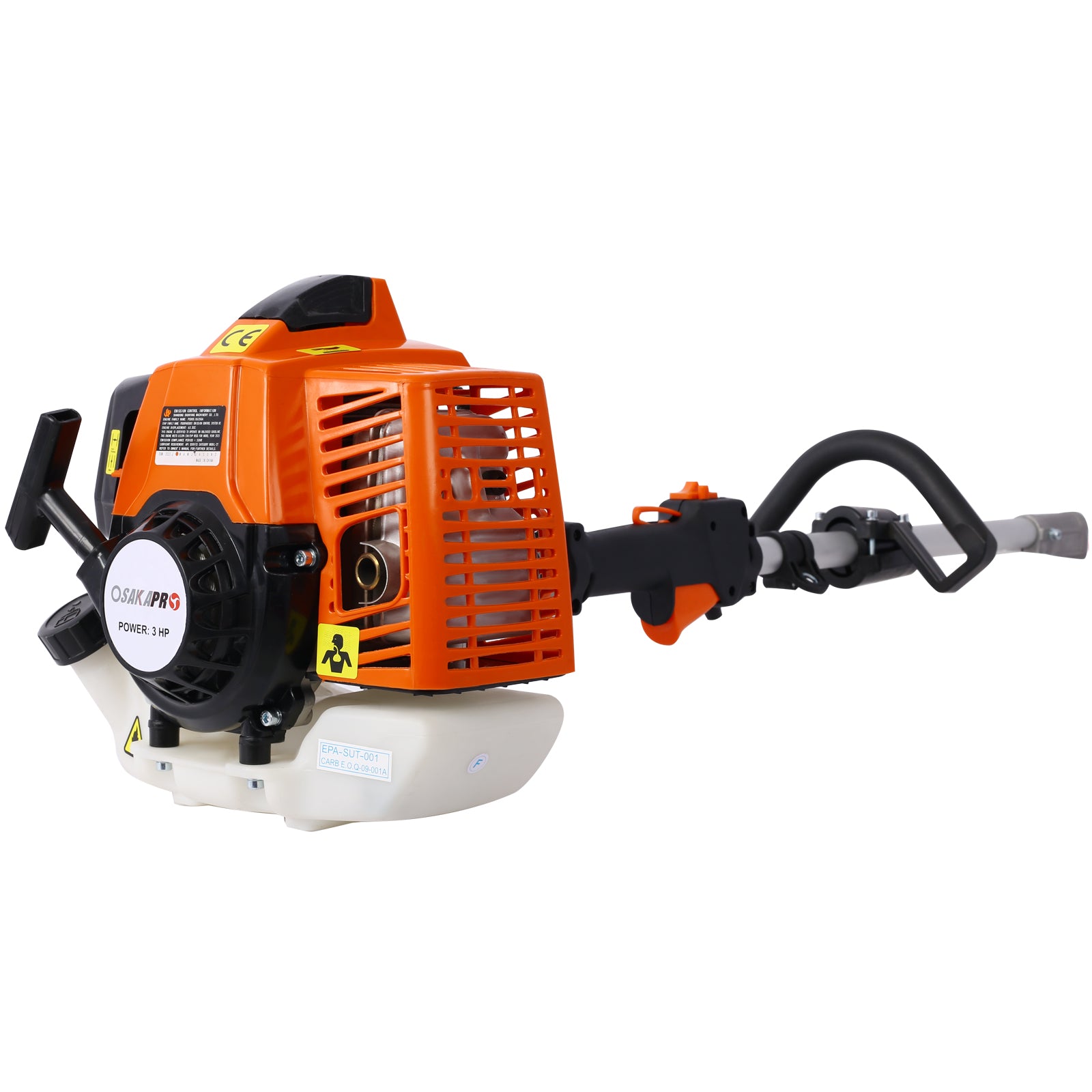 4-in-1 63CC 2-Cycle Gas Garden Tool System with Pole Saw, Hedge Trimmer & Brush Cutter