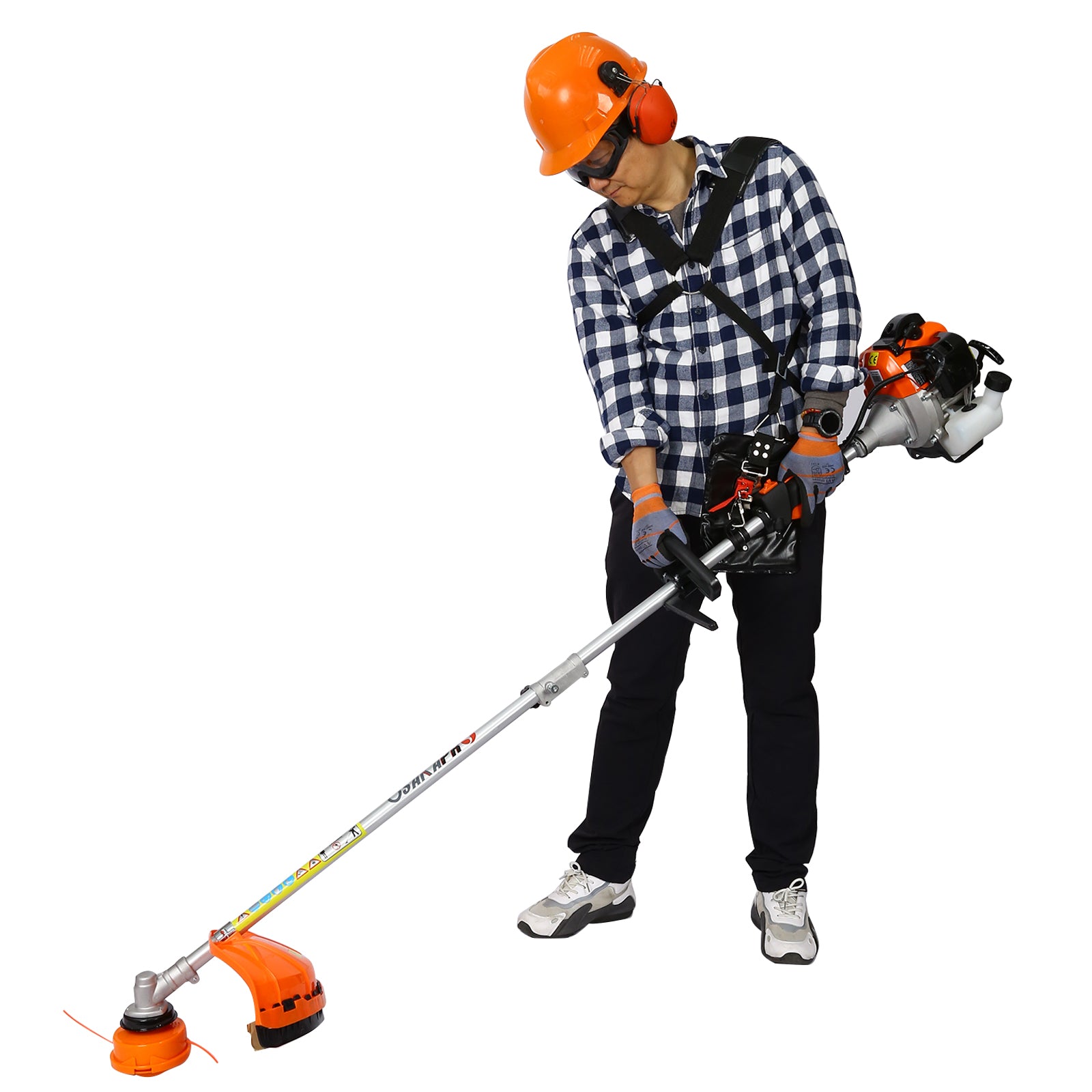 4-in-1 56CC Gas Garden Tool System with Pole Saw, Hedge Trimmer & Brush Cutter