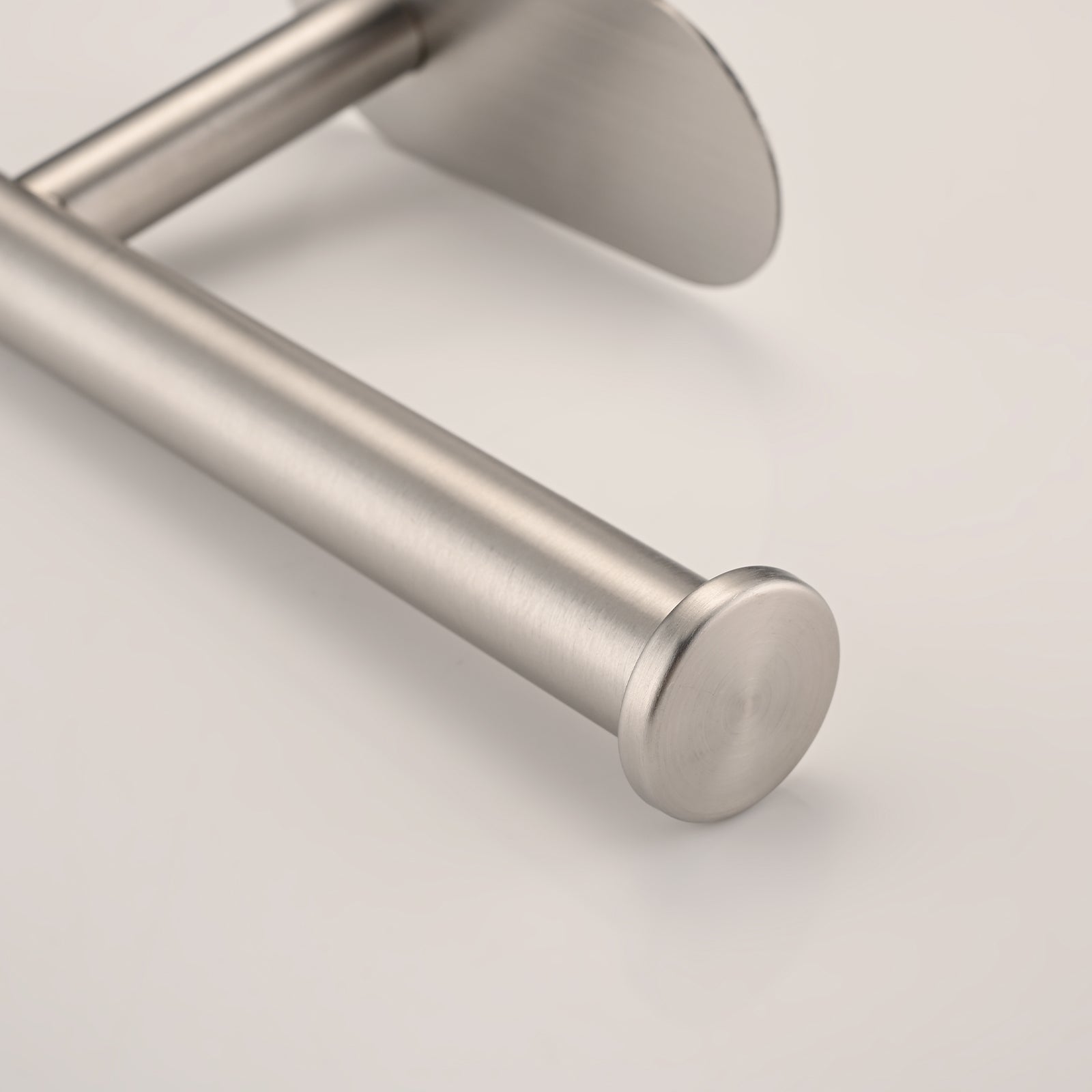 Self-Adhesive Toilet Paper Holder – Stainless Steel, No Drilling, Brushed Nickel, Rustproof