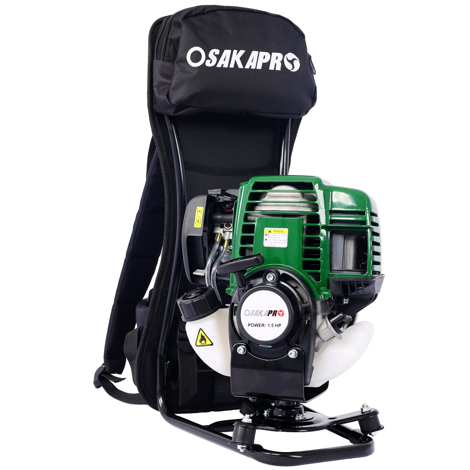 Backpack 4-in-1 Gas Trimming Tool System, 38CC 4-Stroke with Pole Saw, Hedge Trimmer, Grass Trimmer & Brush Cutter