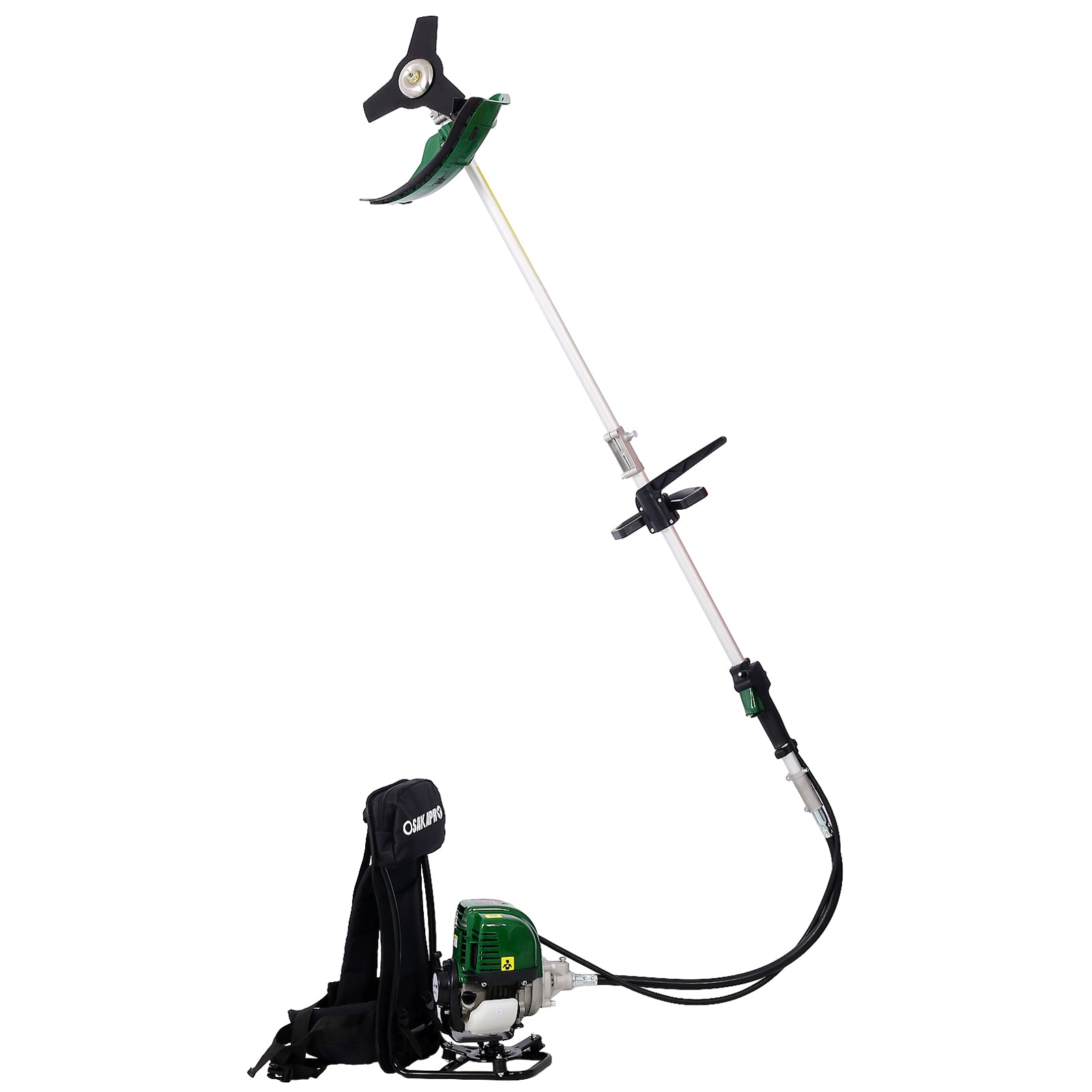 Backpack 4-in-1 Gas Trimming Tool System, 38CC 4-Stroke with Pole Saw, Hedge Trimmer, Grass Trimmer & Brush Cutter
