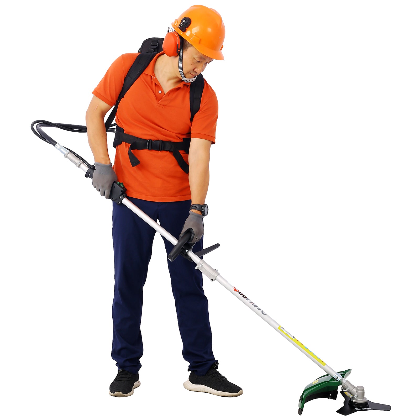 Backpack 4-in-1 Gas Trimming Tool System, 38CC 4-Stroke with Pole Saw, Hedge Trimmer, Grass Trimmer & Brush Cutter