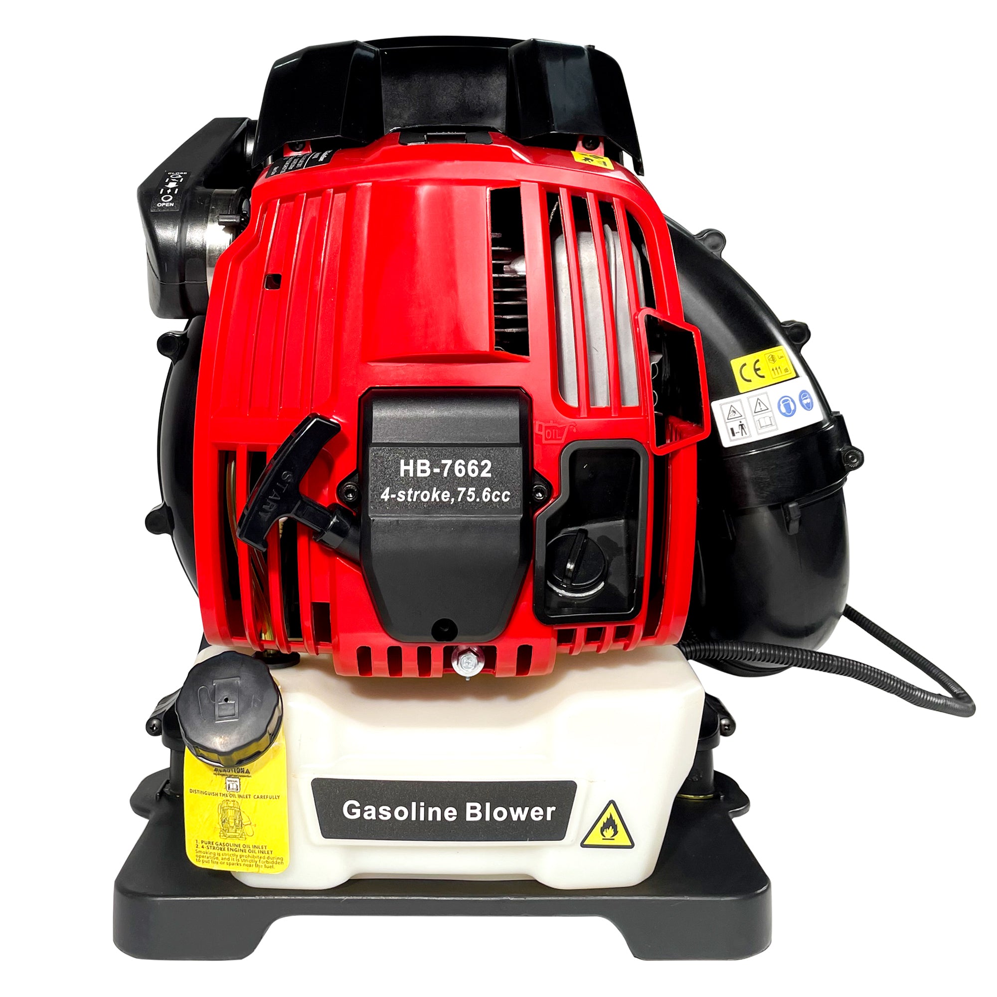 Backpack Gas Leaf Blower,76CC,660CFM,200MPH ,4 Stroke Air Cooling Gas Backpack Grass Blower, Snow Blower EPA Compliant