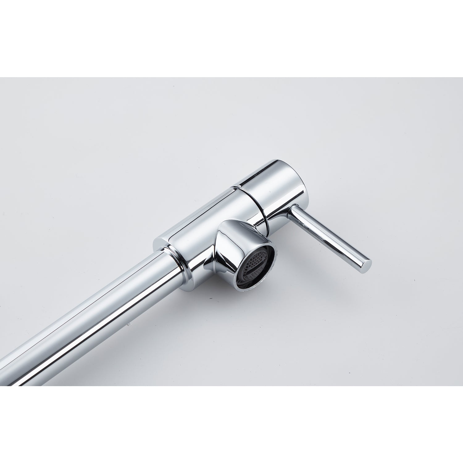 Pot Filler Faucet with Extension Shank – Chrome, Folding Swivel Arm, Dual Handle, Solid Brass