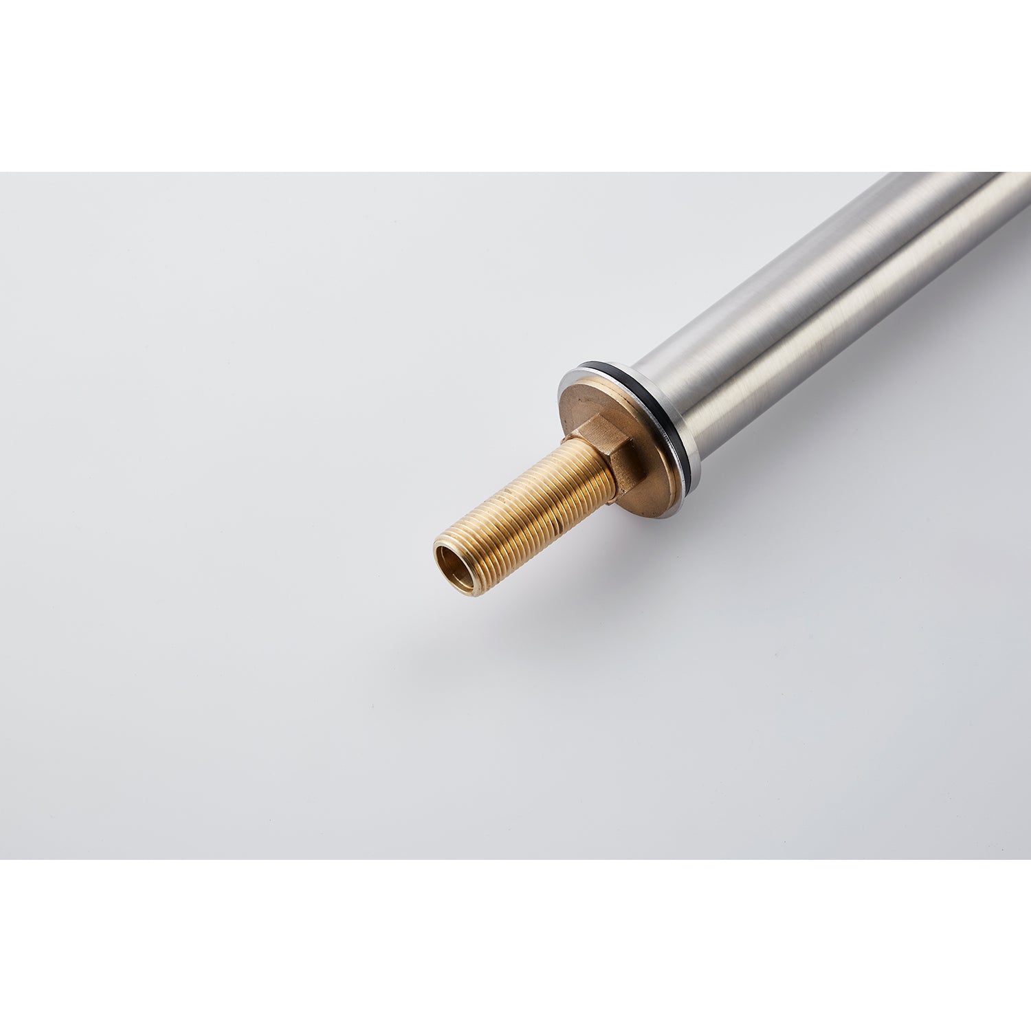 Pot Filler Faucet with Extension Shank โ Brushed Nickel, Folding Swivel Arm, Dual Handle, Solid Brass