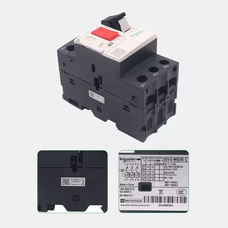 GV2ME10C - 08C Manual Motor Circuit Breaker 0.1A - 32A - HomeDIYer