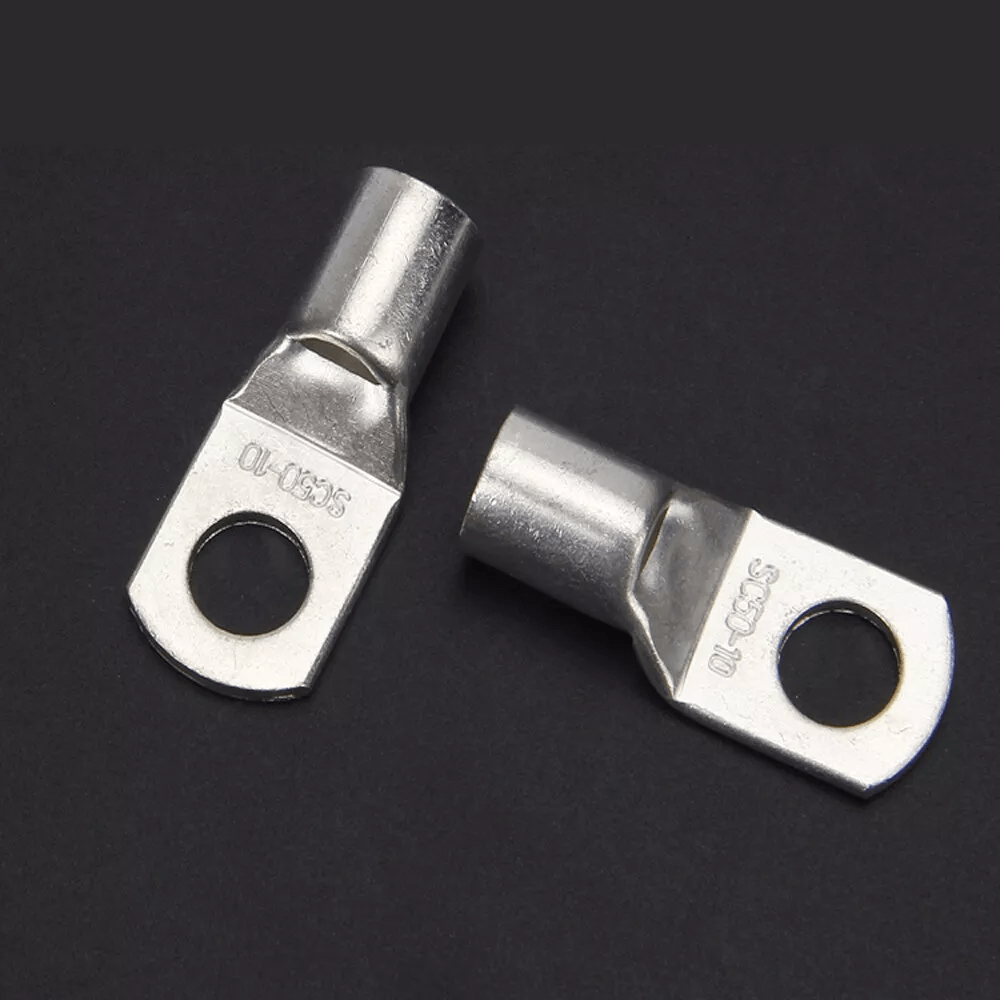 2.5 - 70mm2 Tinned Copper Lug Ring Battery Terminals Wire Welding Cable Connectors - HomeDIYer