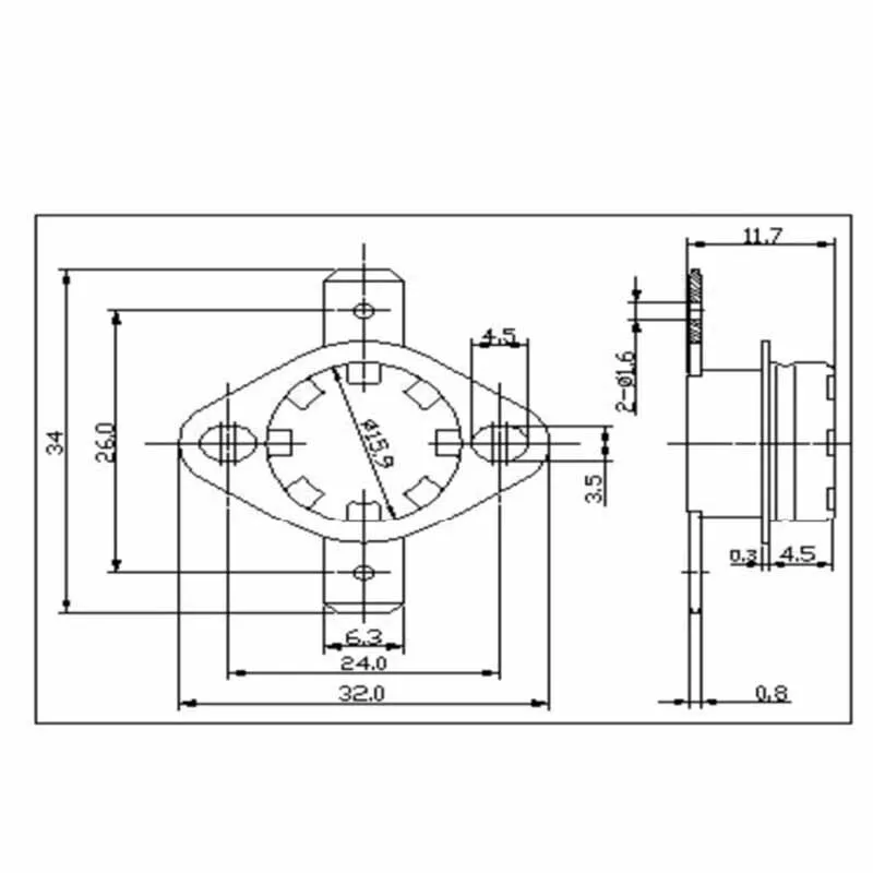 Temperature Switch Temperature Controller KSD301 Normally Closed/Normally Open 250V/10A - HomeDIYer