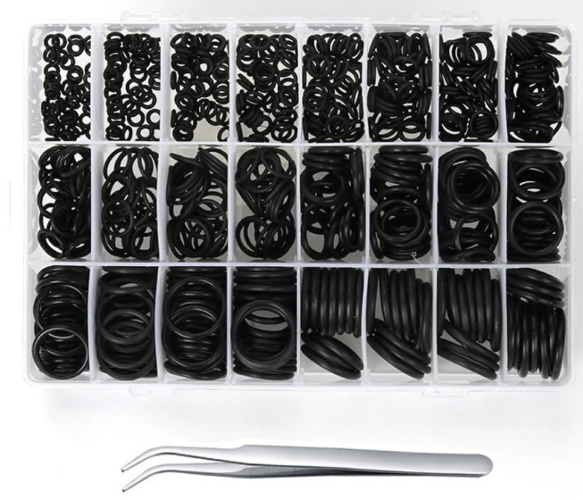 960Pcs Rubber O - Ring Assortment Set Gasket Automotive Tap Plumbing Seal SAE Kit - HomeDIYer