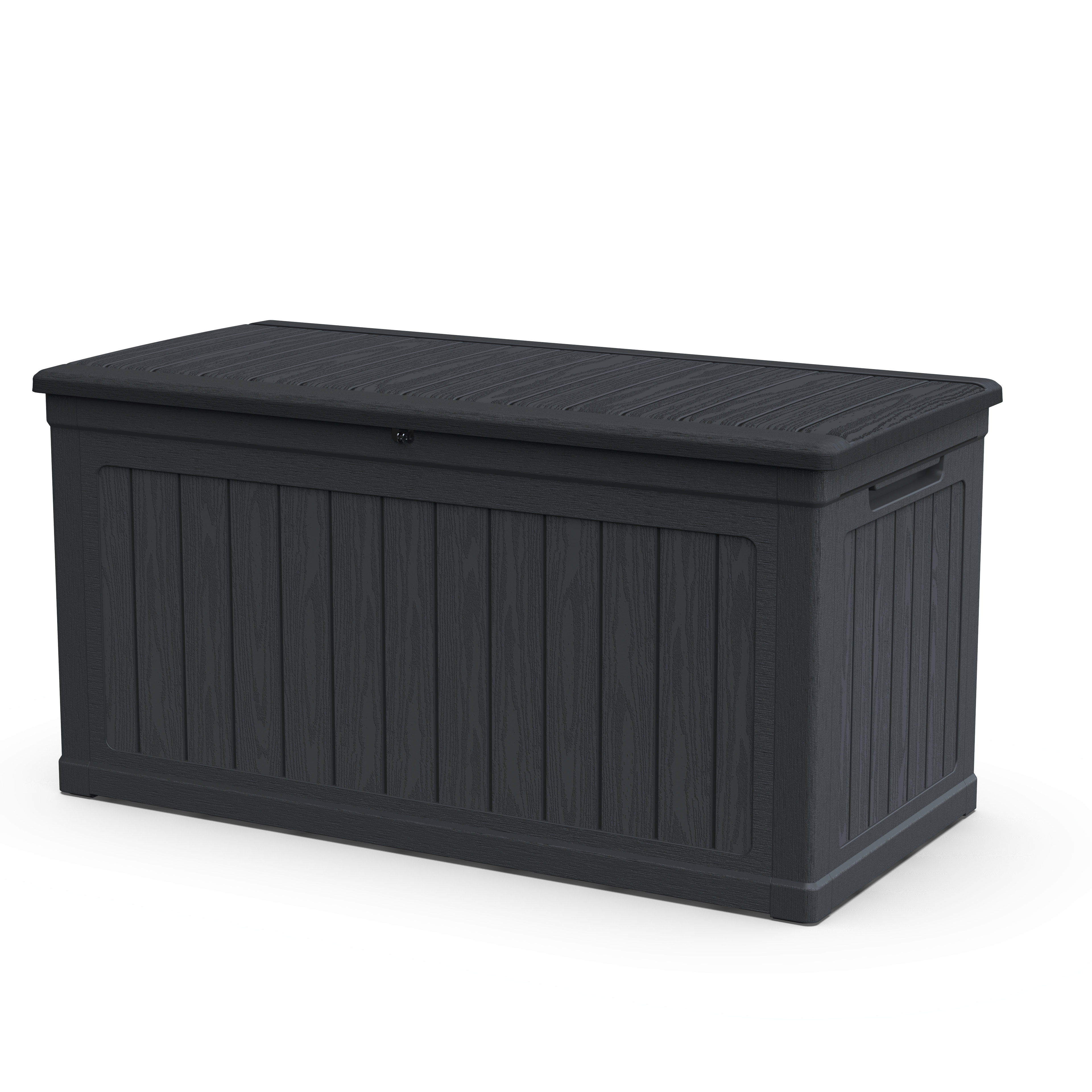 230 Gallon Large Outdoor Storage XXL Deck Box for Patio Furniture, Outdoor Cushions, Garden Tools and Sports/Pools Equipment, Waterproof Resin, Lockable, Black