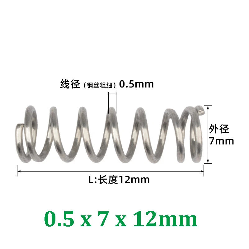 Compression Spring 0.2-0.5mm Wire Diameter Pressure Small Spring Stainless Steel